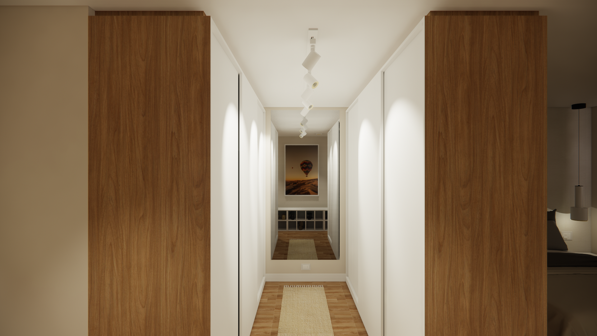 Popping Arquitetura - Suíte com closet residencial