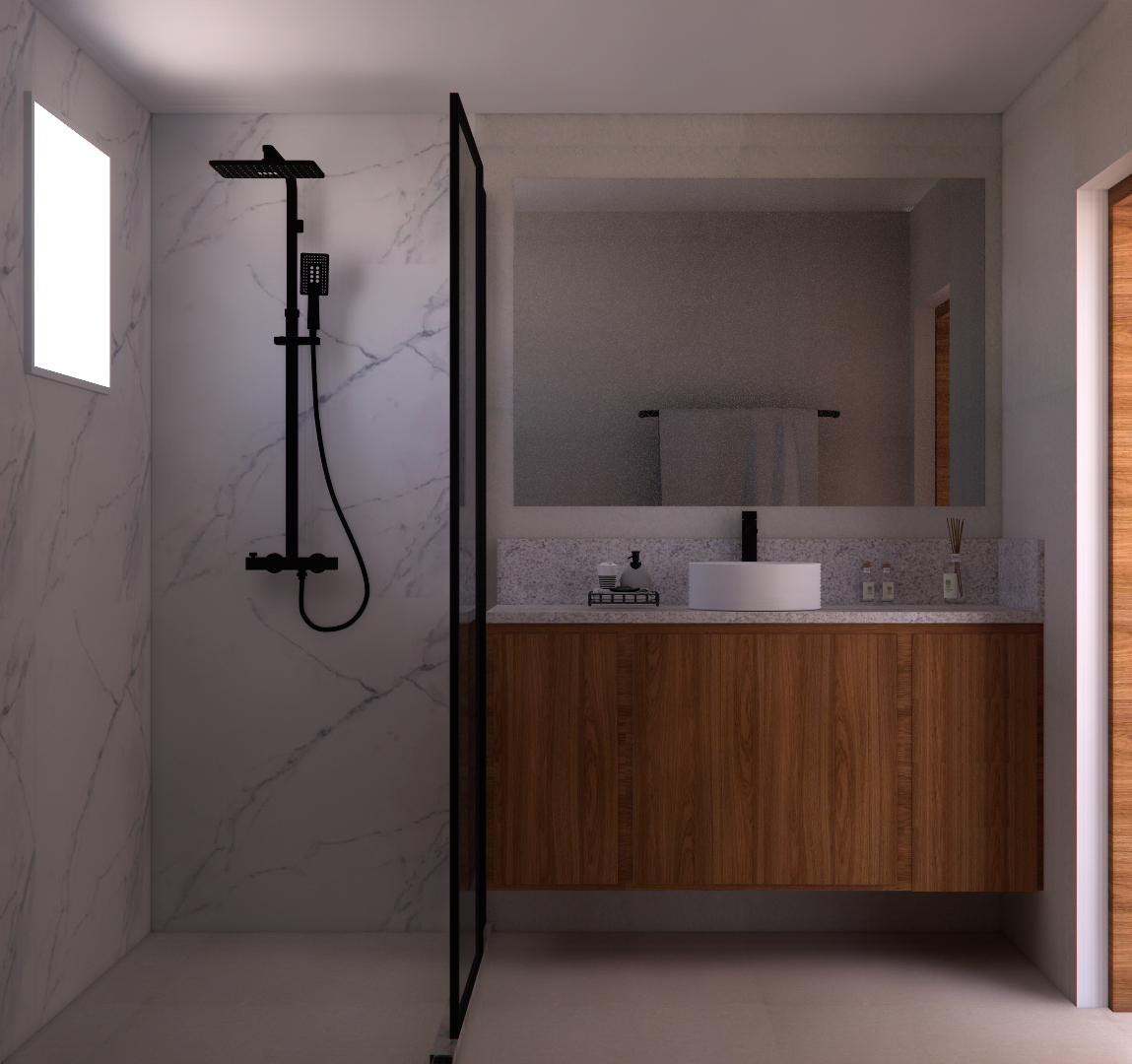 Popping Arquitetura - Banheiro residencial