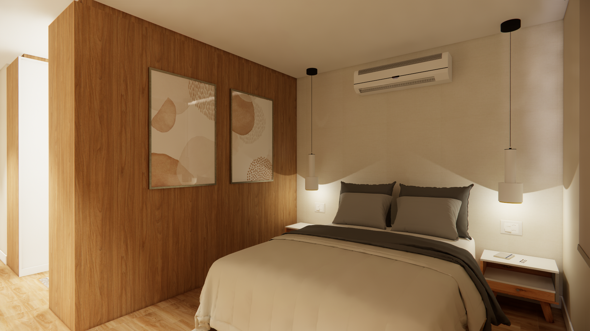 Popping Arquitetura - Suíte com closet residencial