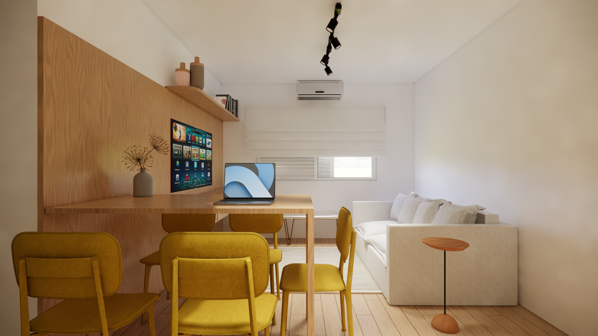 Popping Arquitetura - cozinha aberta integrada sala investimento residencial