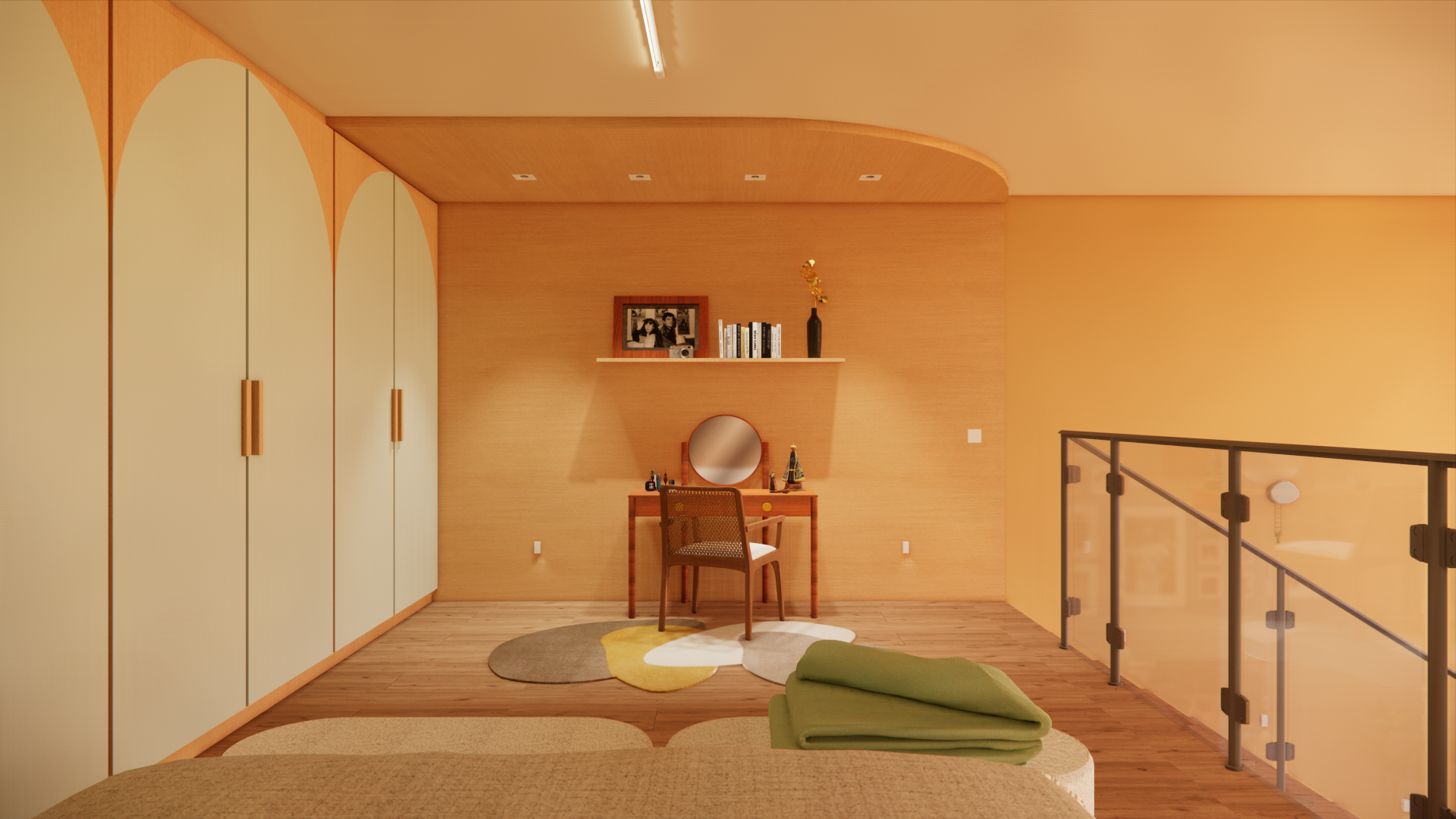 Popping Arquitetura - quarto casal office maximalista residencial