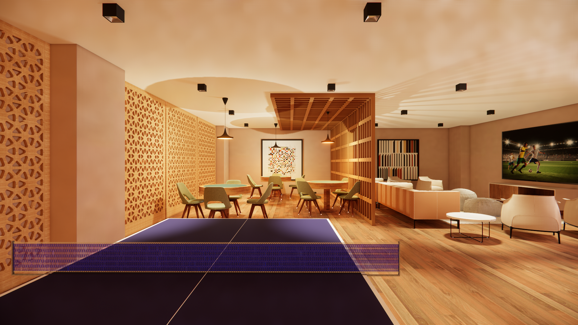 Popping Arquitetura - Salão de Jogos