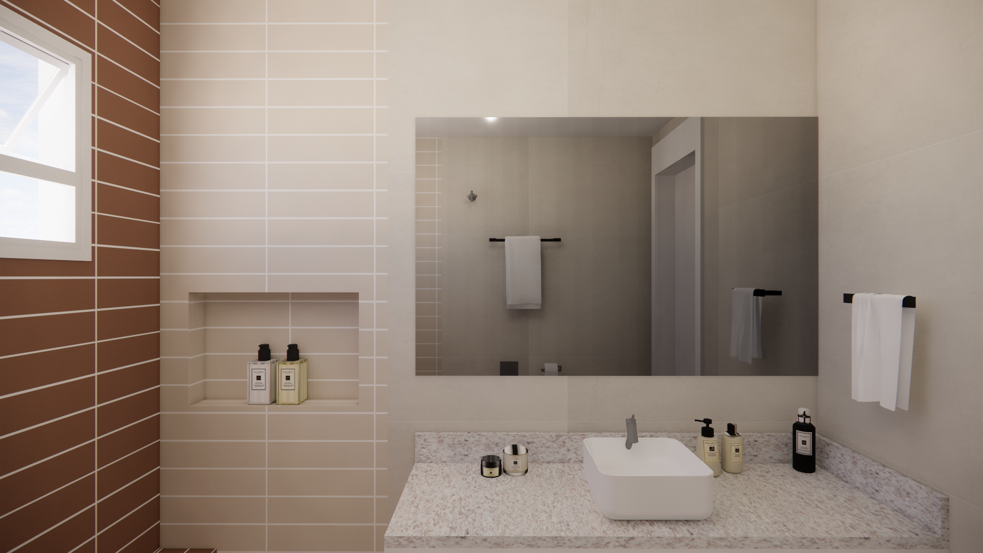 Popping Arquitetura - Banheiro residencial