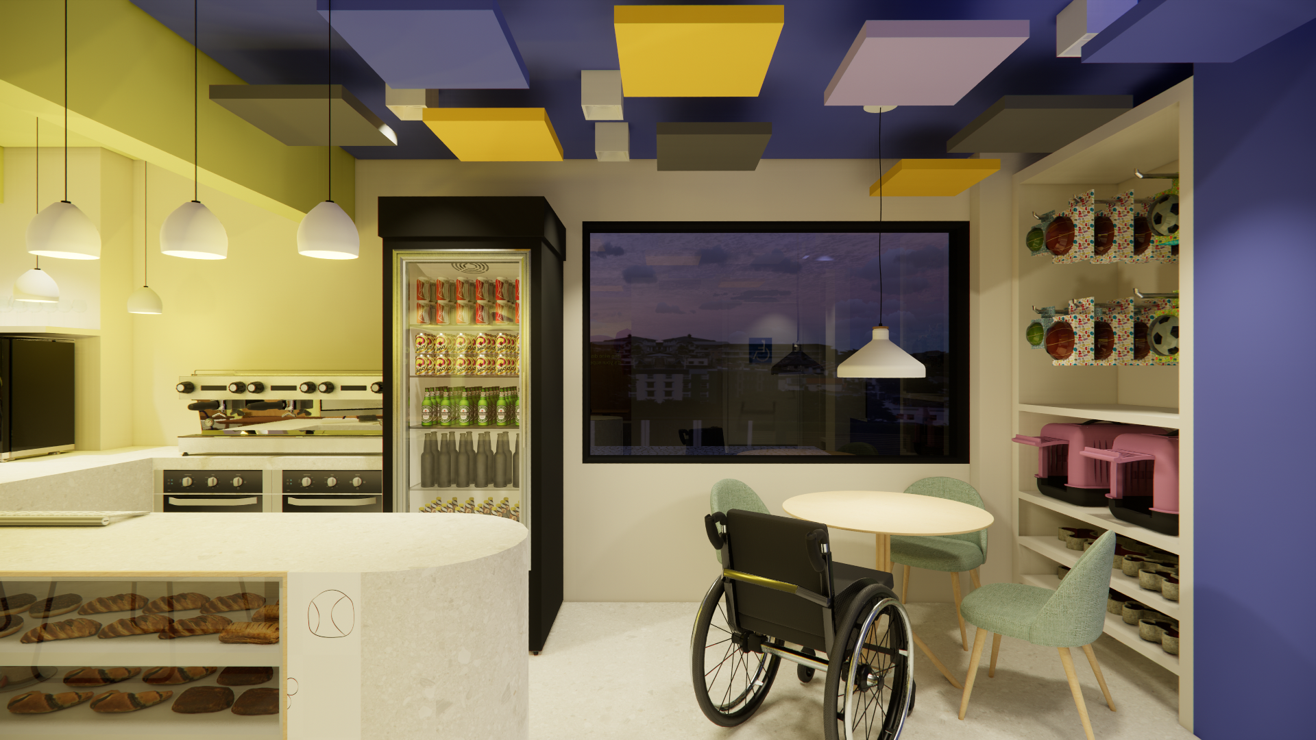 Popping Arquitetura - restaurante cafe wine bar pet