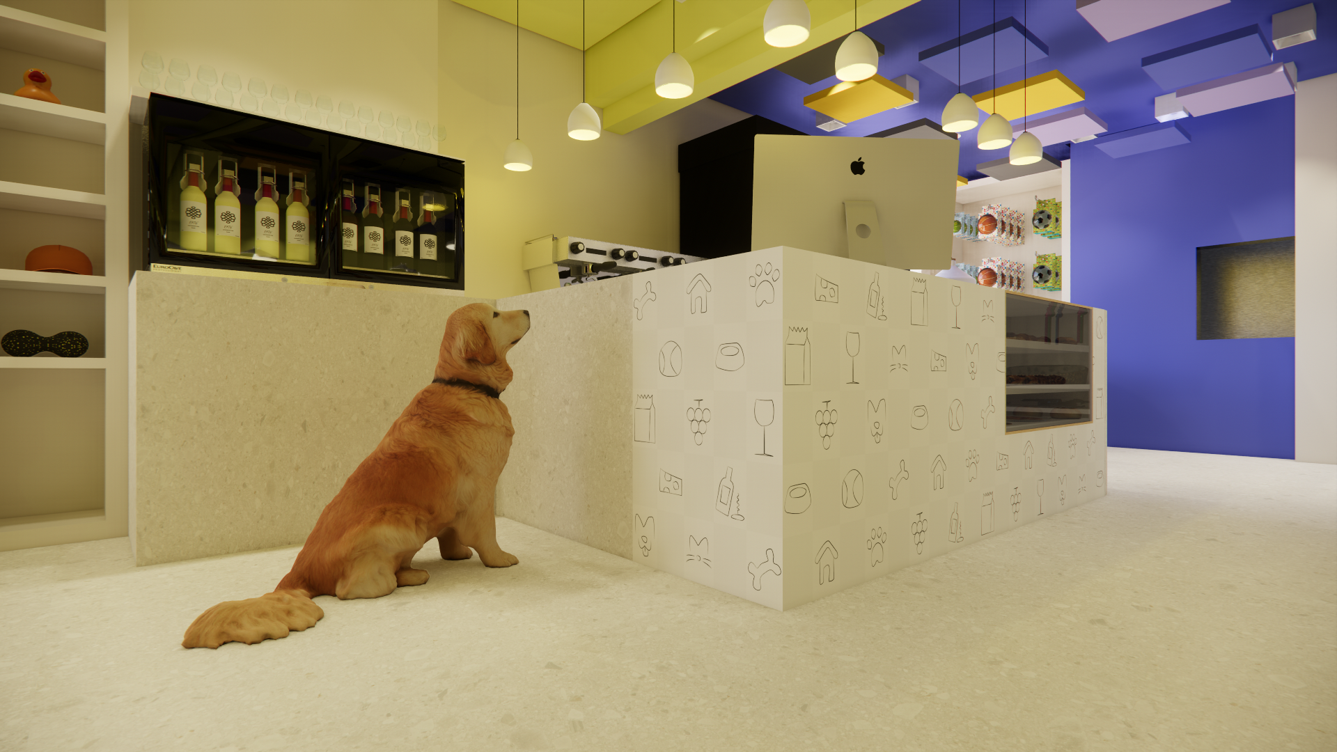 Popping Arquitetura - restaurante cafe wine bar pet