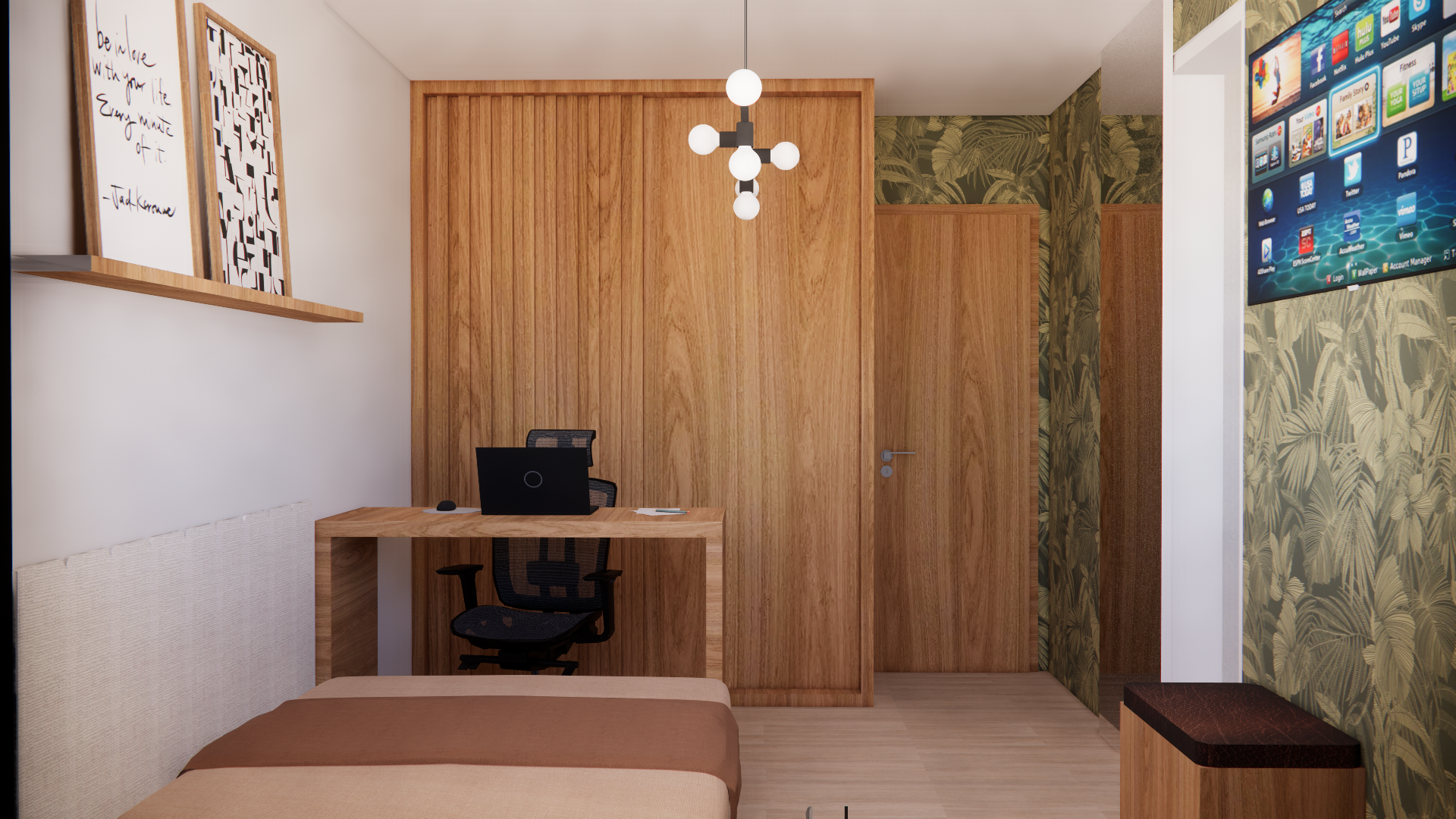 Popping Arquitetura - Suíte residencial