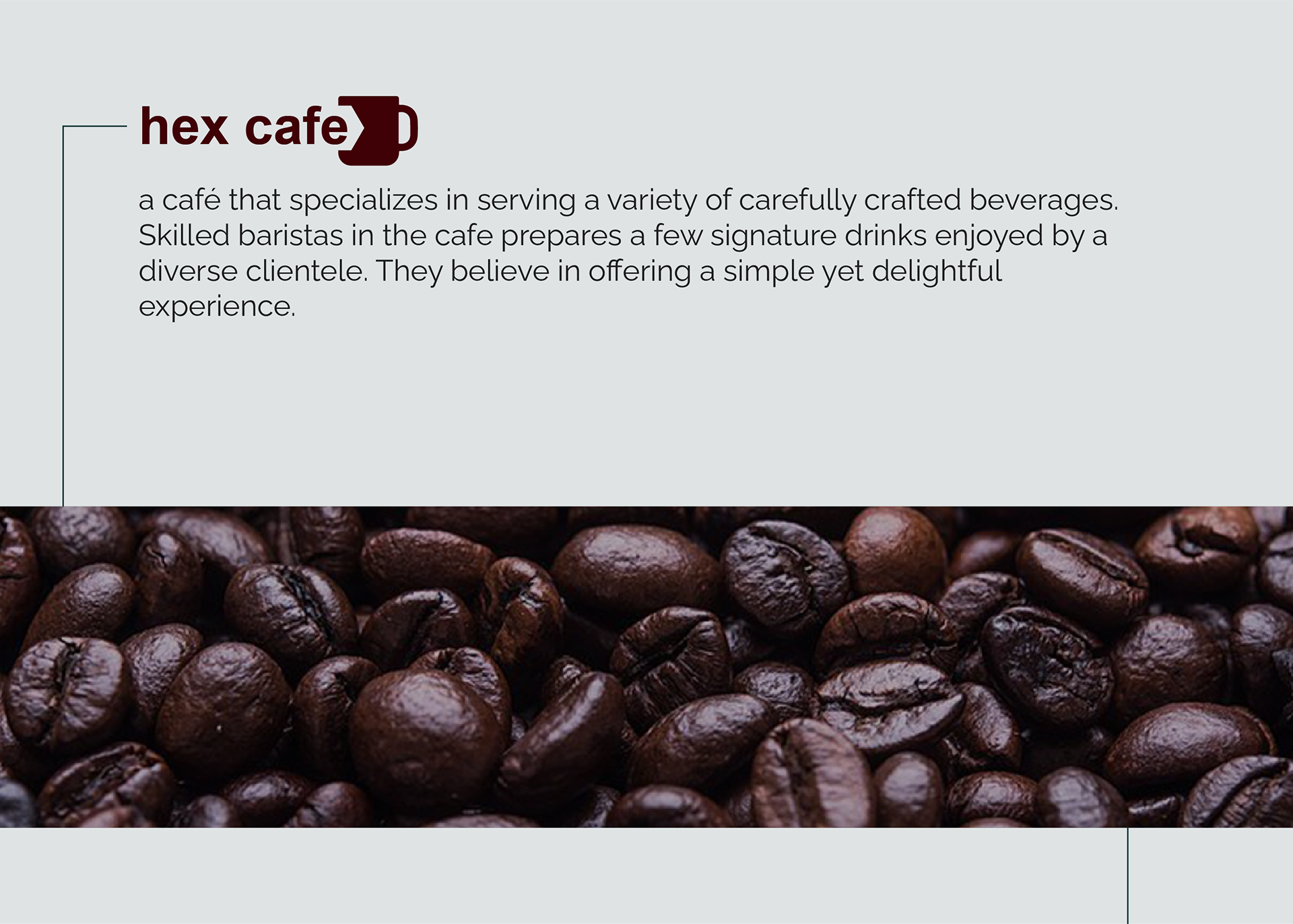Hex cafe brand description, professional brand design and budget logo design in california, USA, Europe, Australia, Netherlands