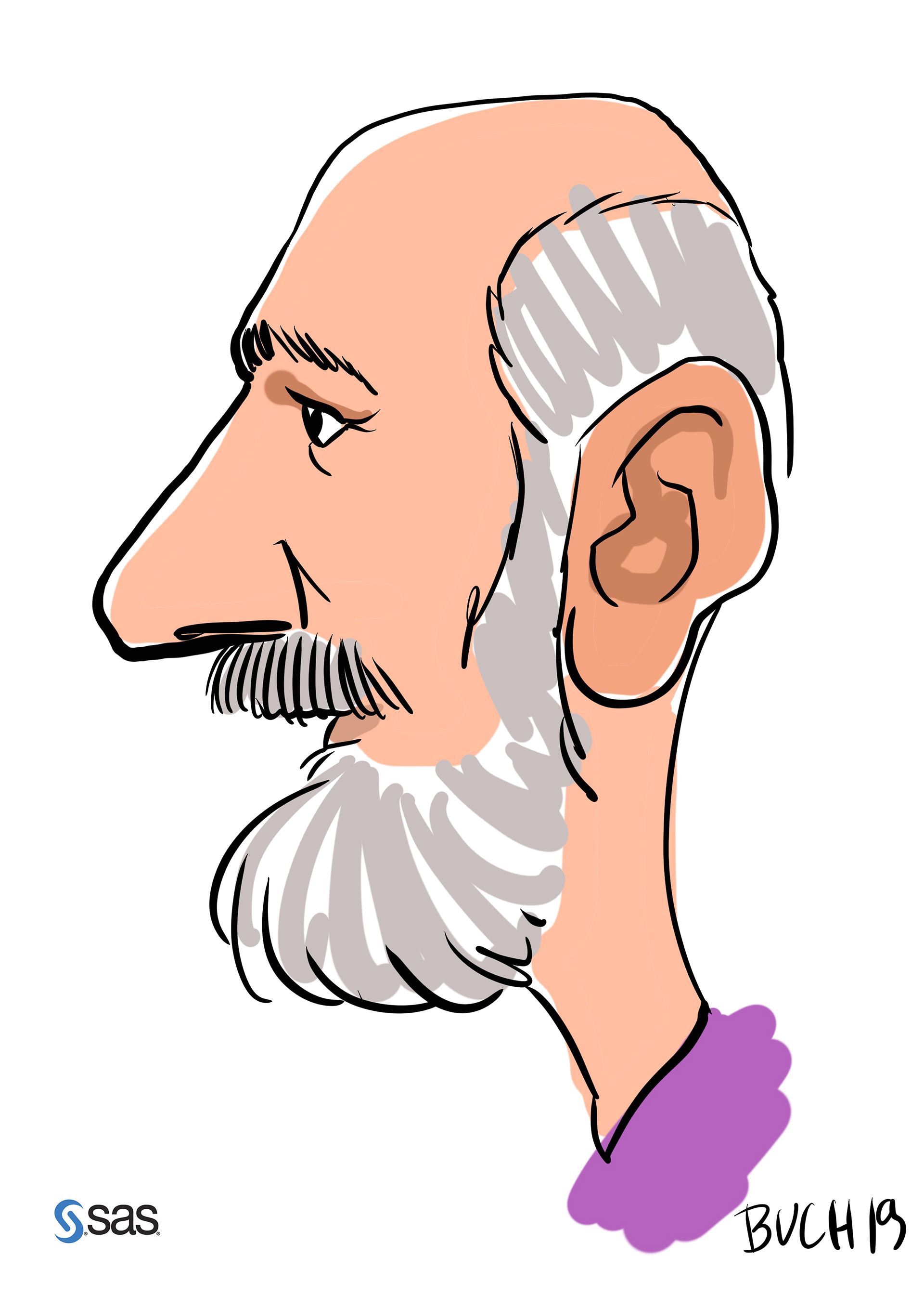 Live Karikatur på iPad til firma event.