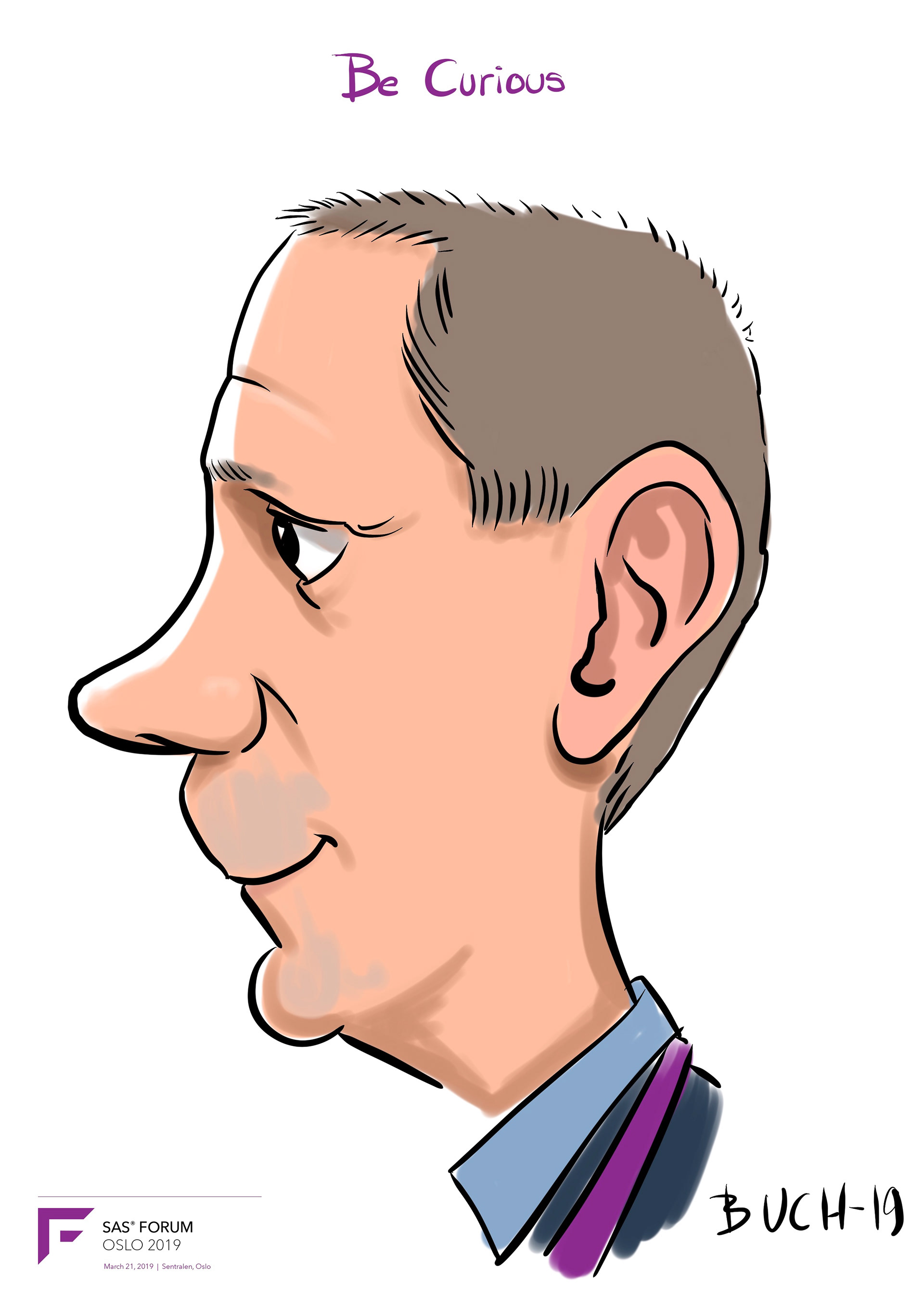 Live Karikatur på iPad til firma event.