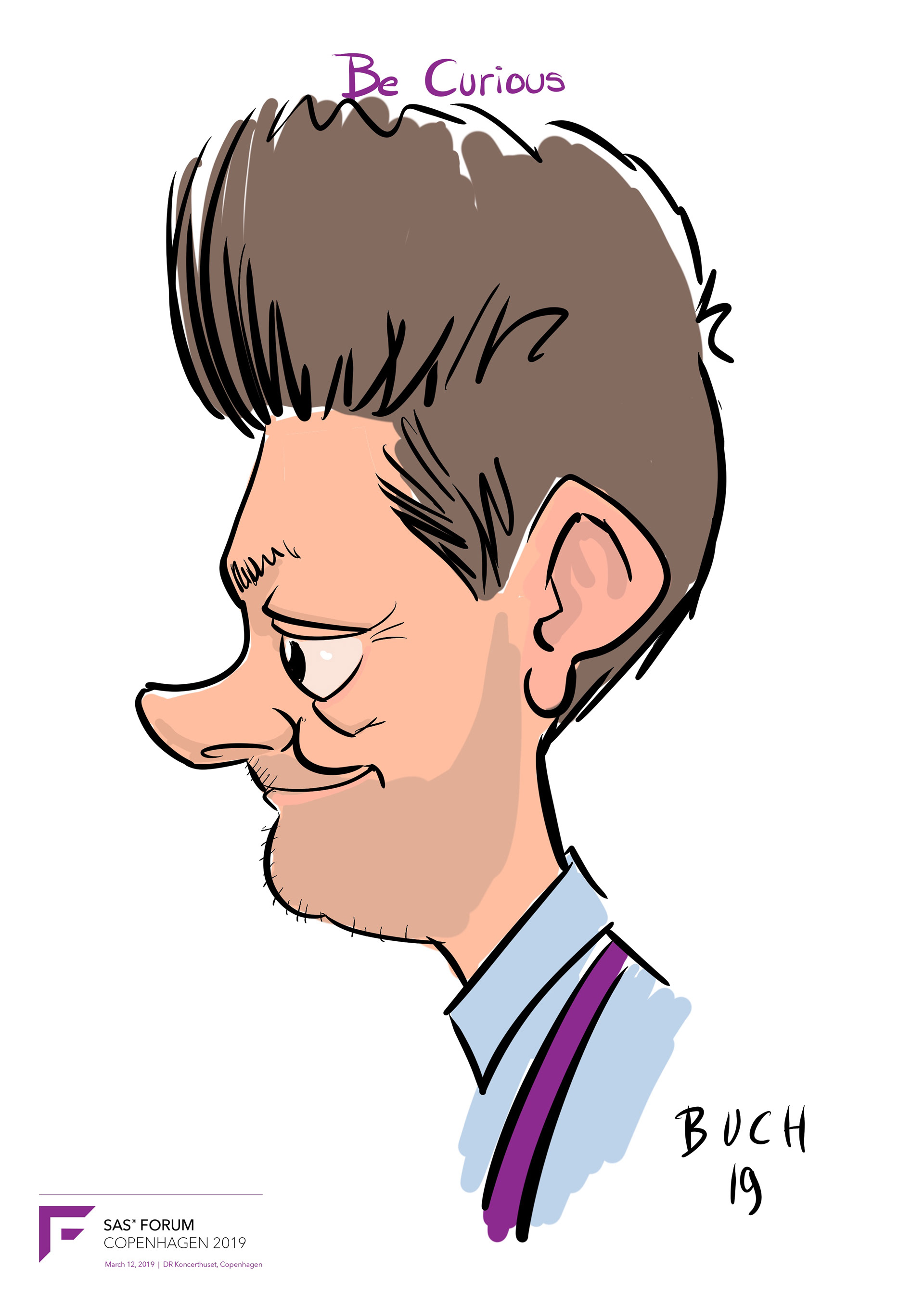Live Karikatur på iPad til firma event.