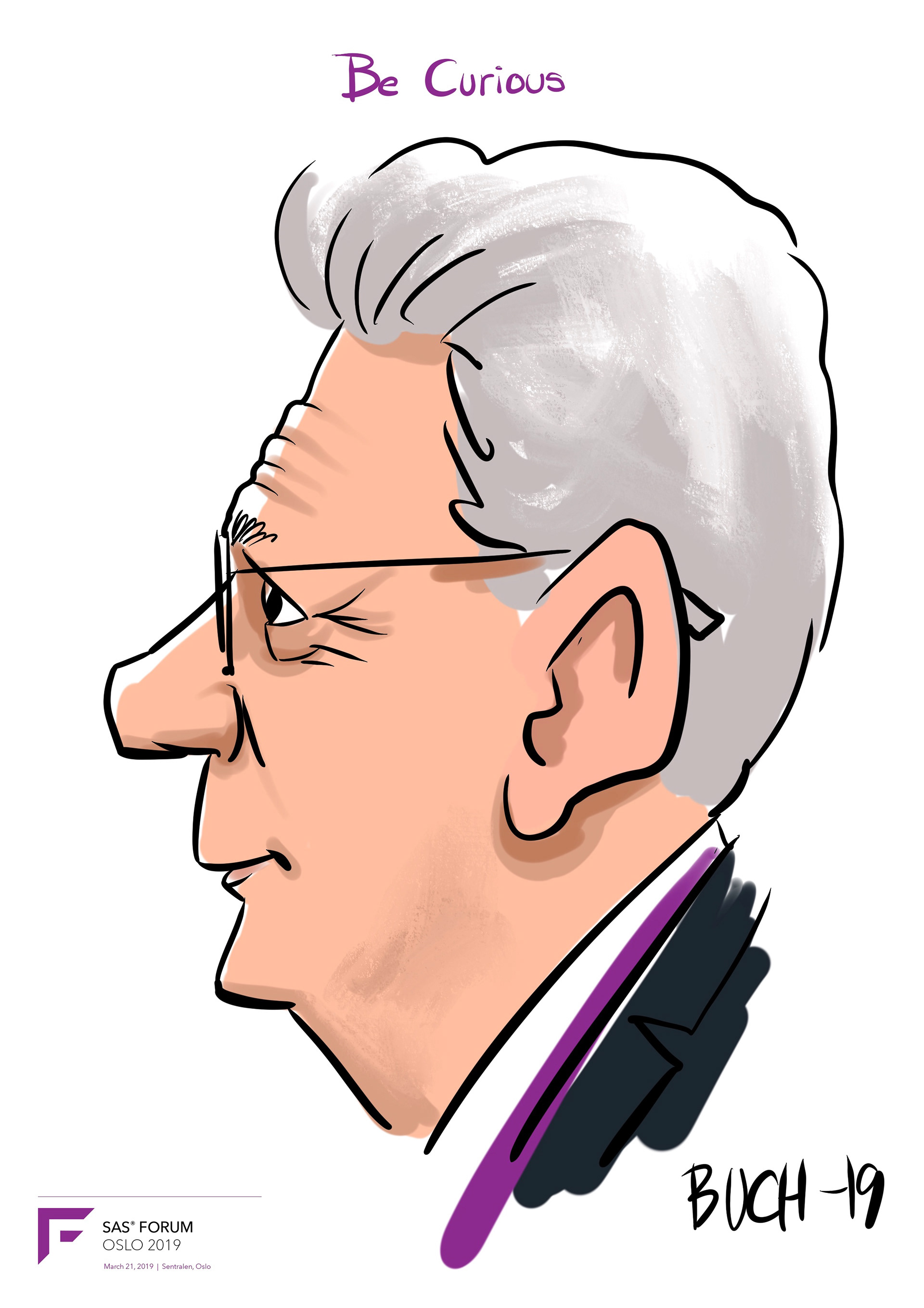 Live Karikatur på iPad til firma event.