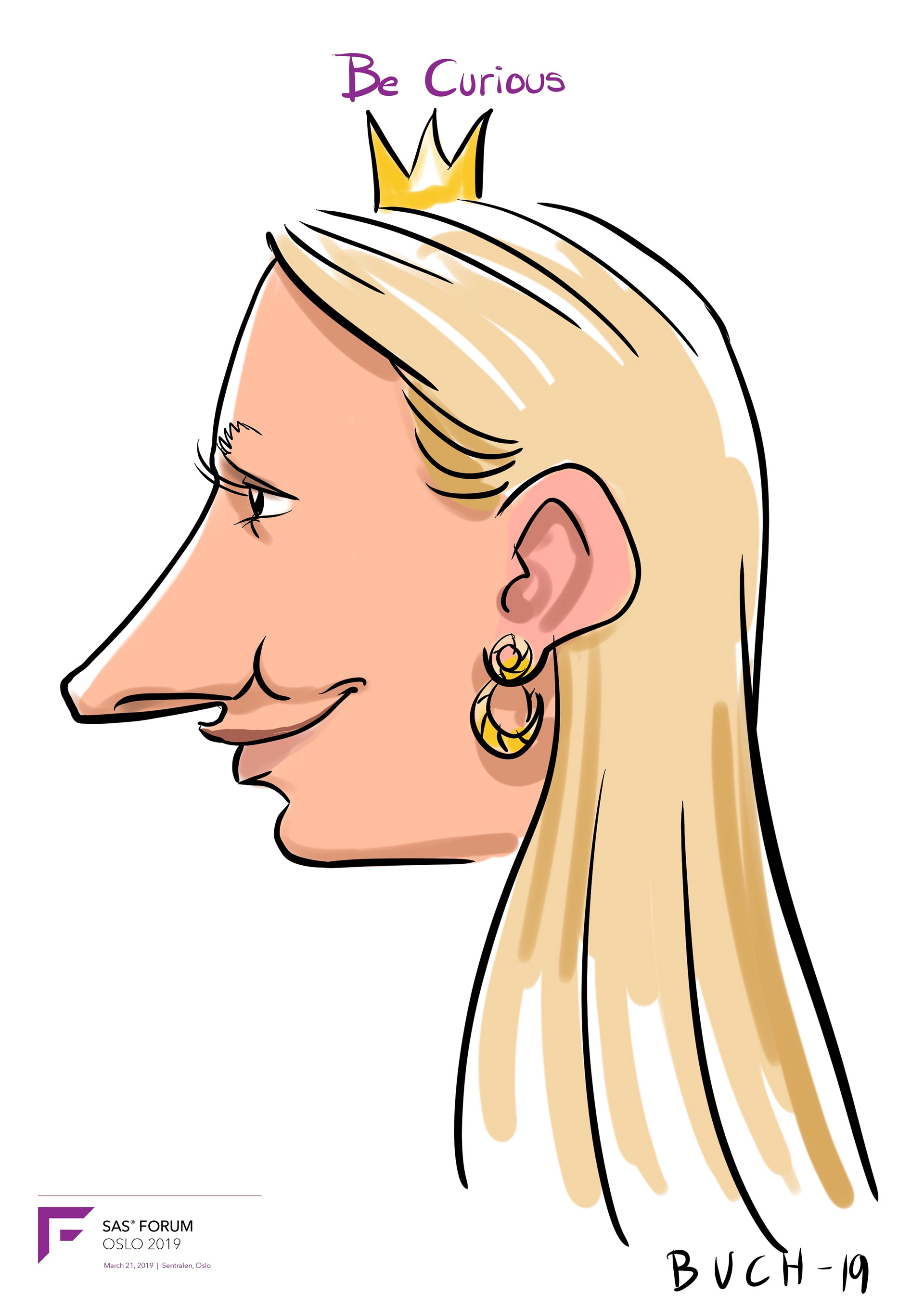 Live Karikatur på iPad til firma event.