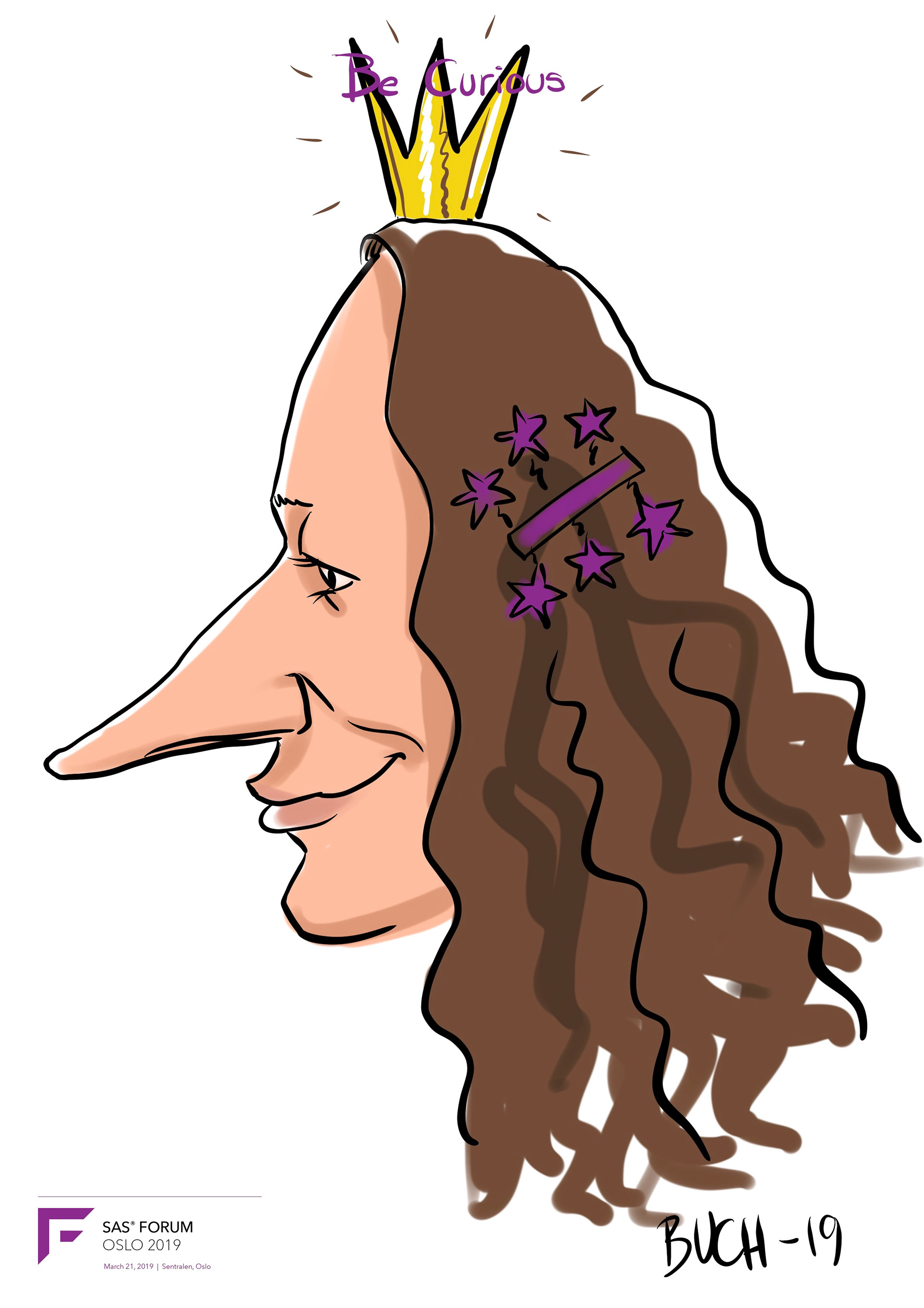 Live Karikatur på iPad til firma event.