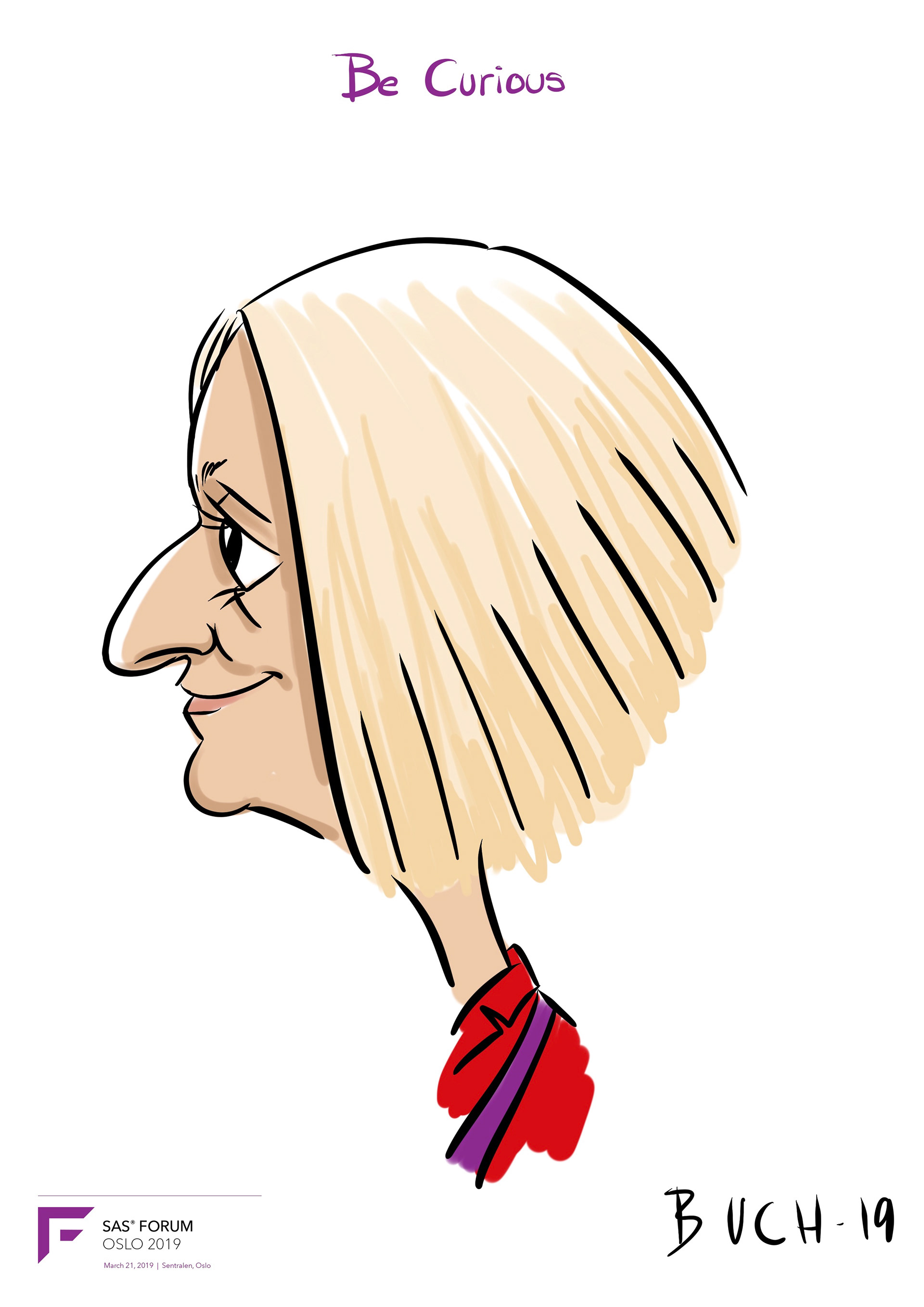 Live Karikatur på iPad til firma event.