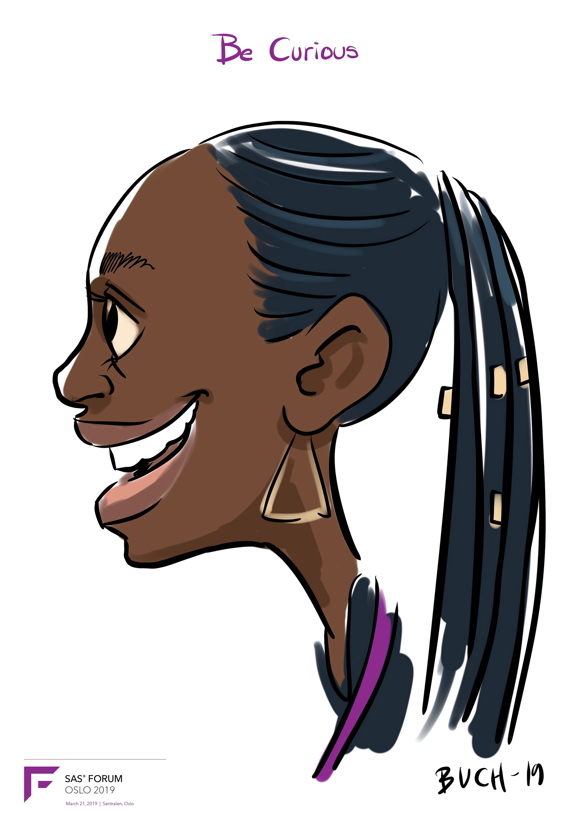 Live Karikatur på iPad til firma event.
