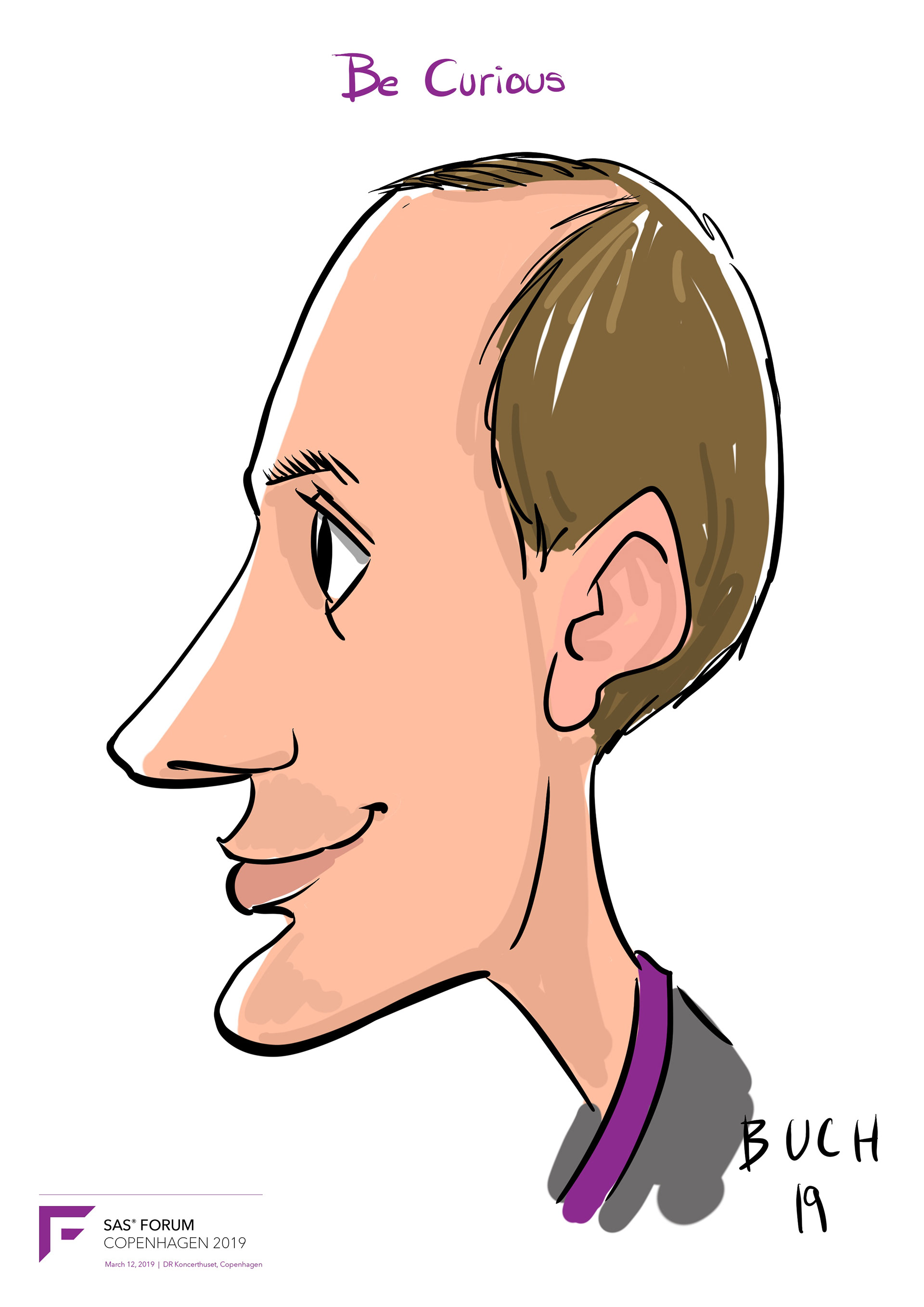 Live Karikatur på iPad til firma event.