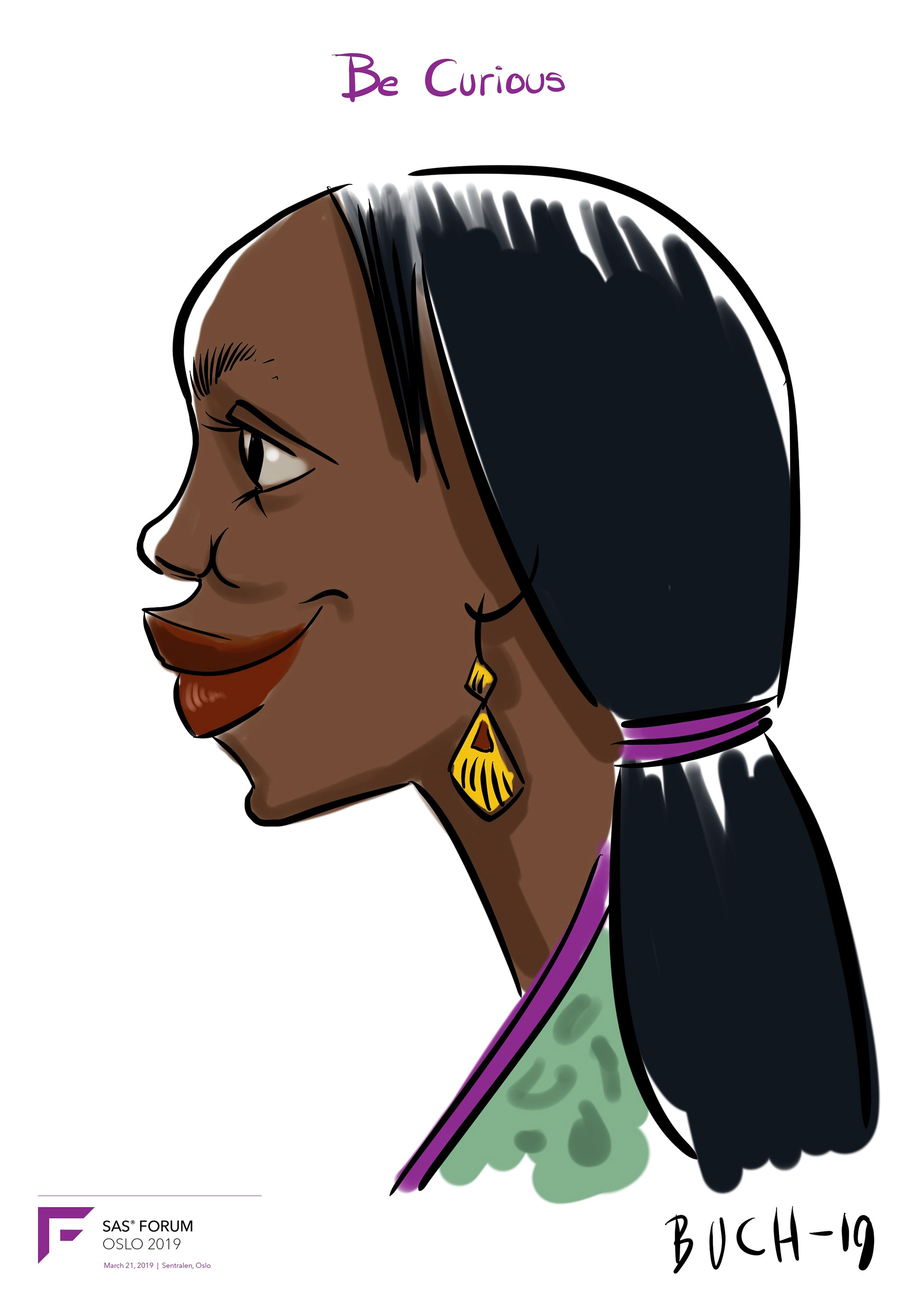 Live Karikatur på iPad til firma event.