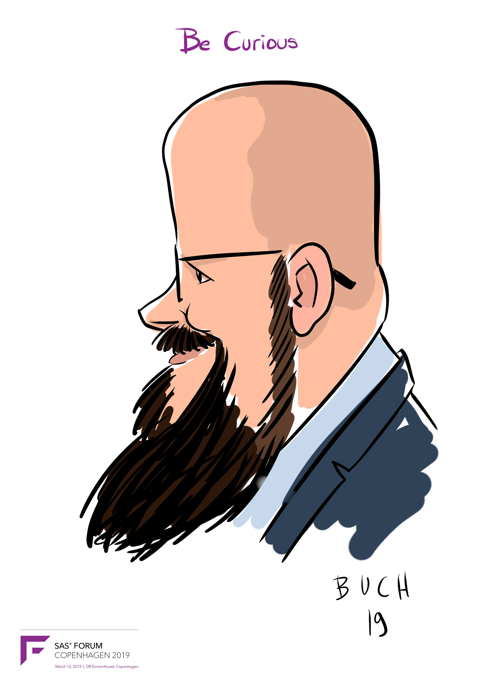 Live Karikatur på iPad til firma event.