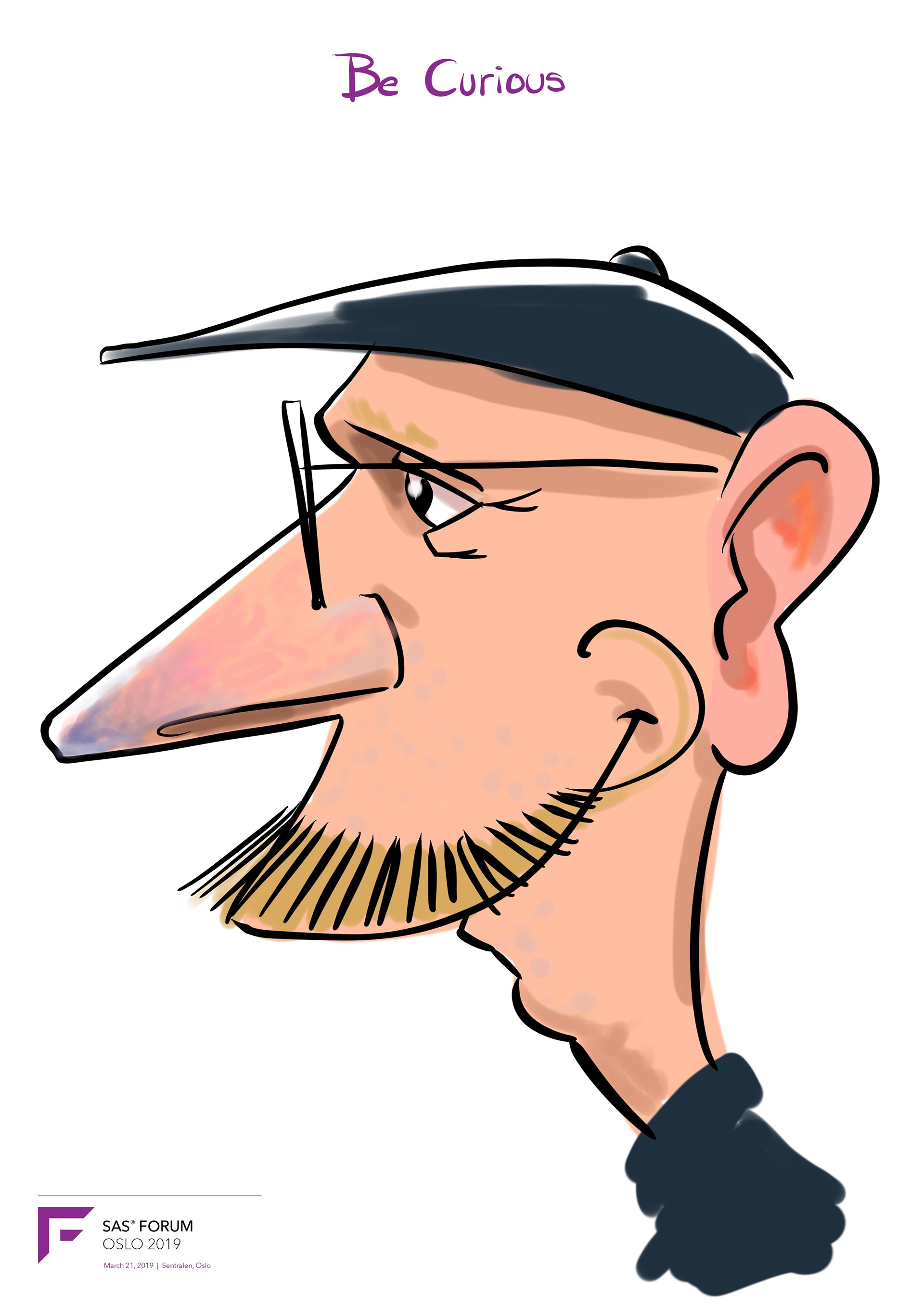 Live Karikatur på iPad til firma event.