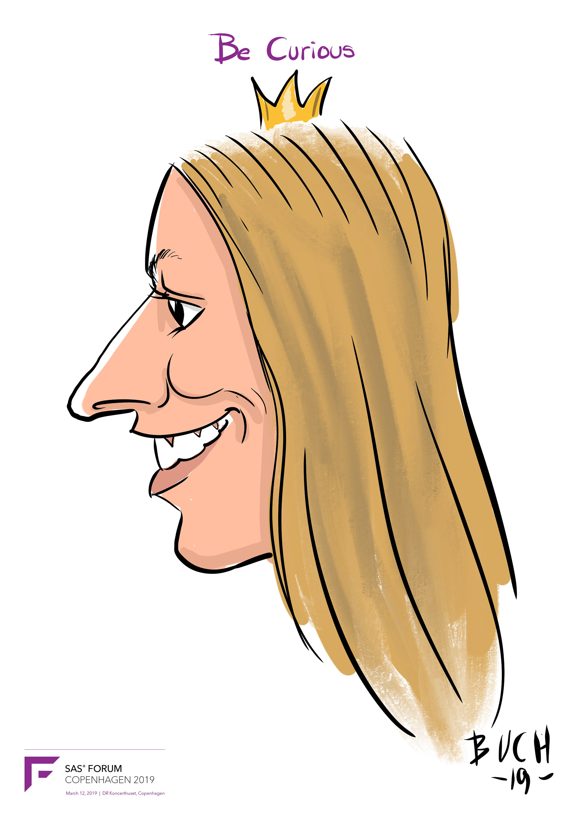 Live Karikatur på iPad til firma event.