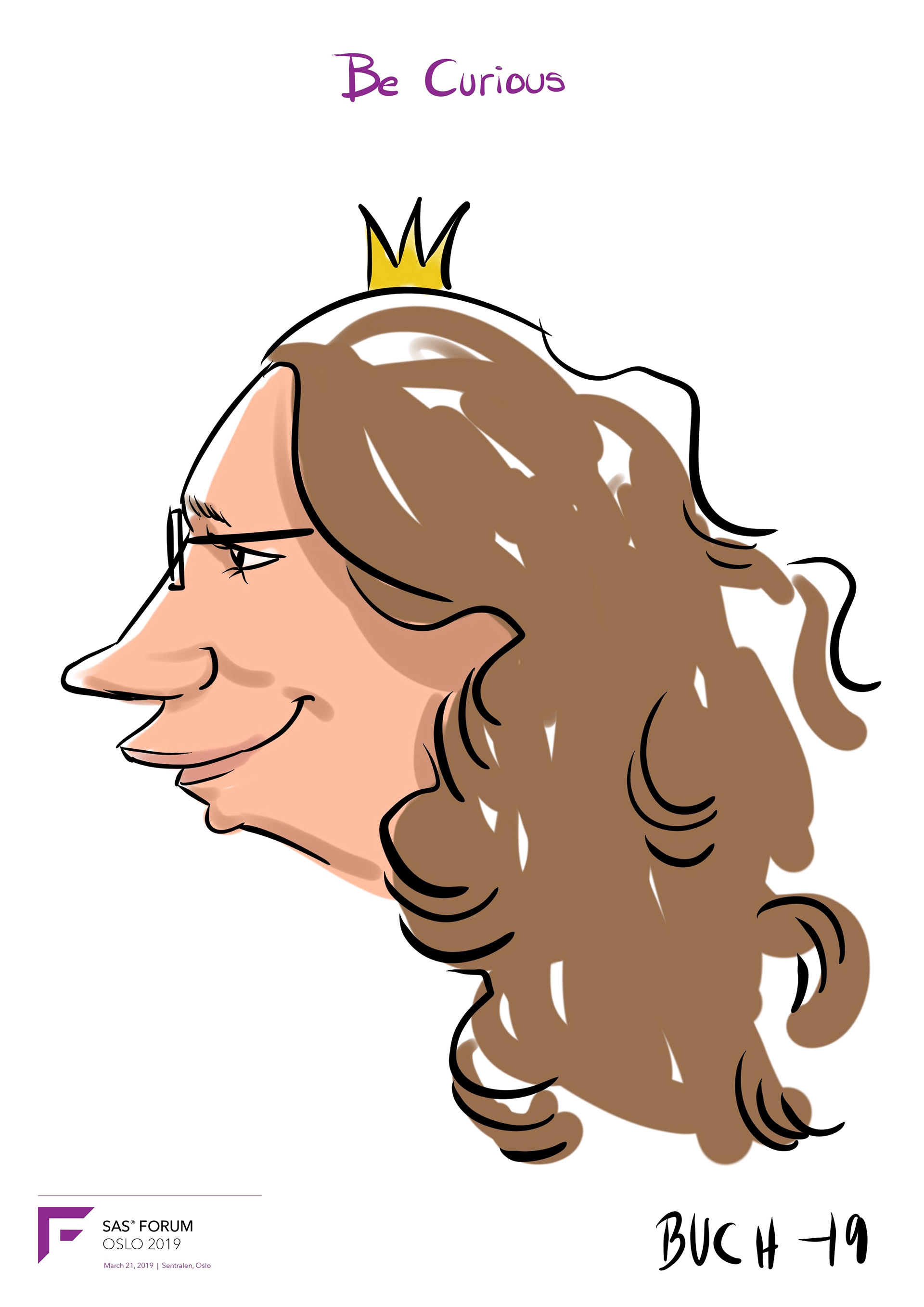 Live Karikatur på iPad til firma event.