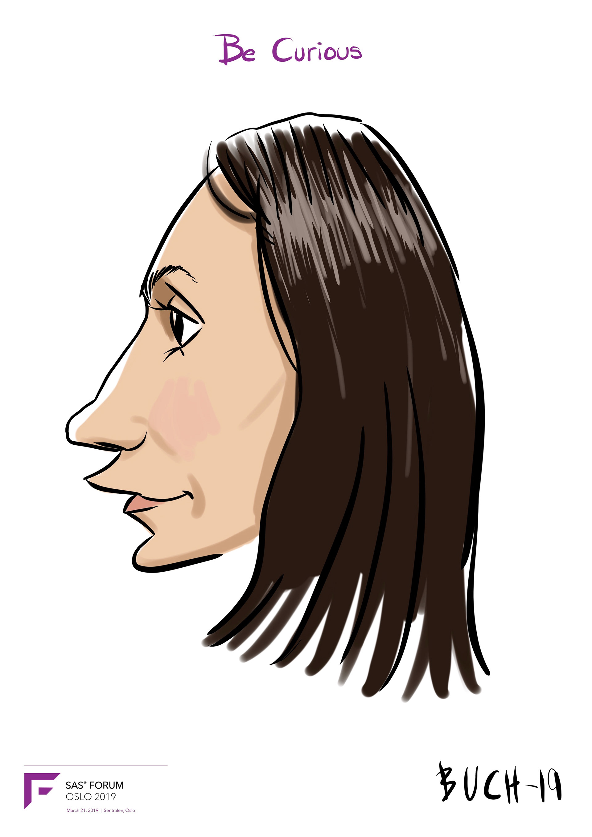 Live Karikatur på iPad til firma event.