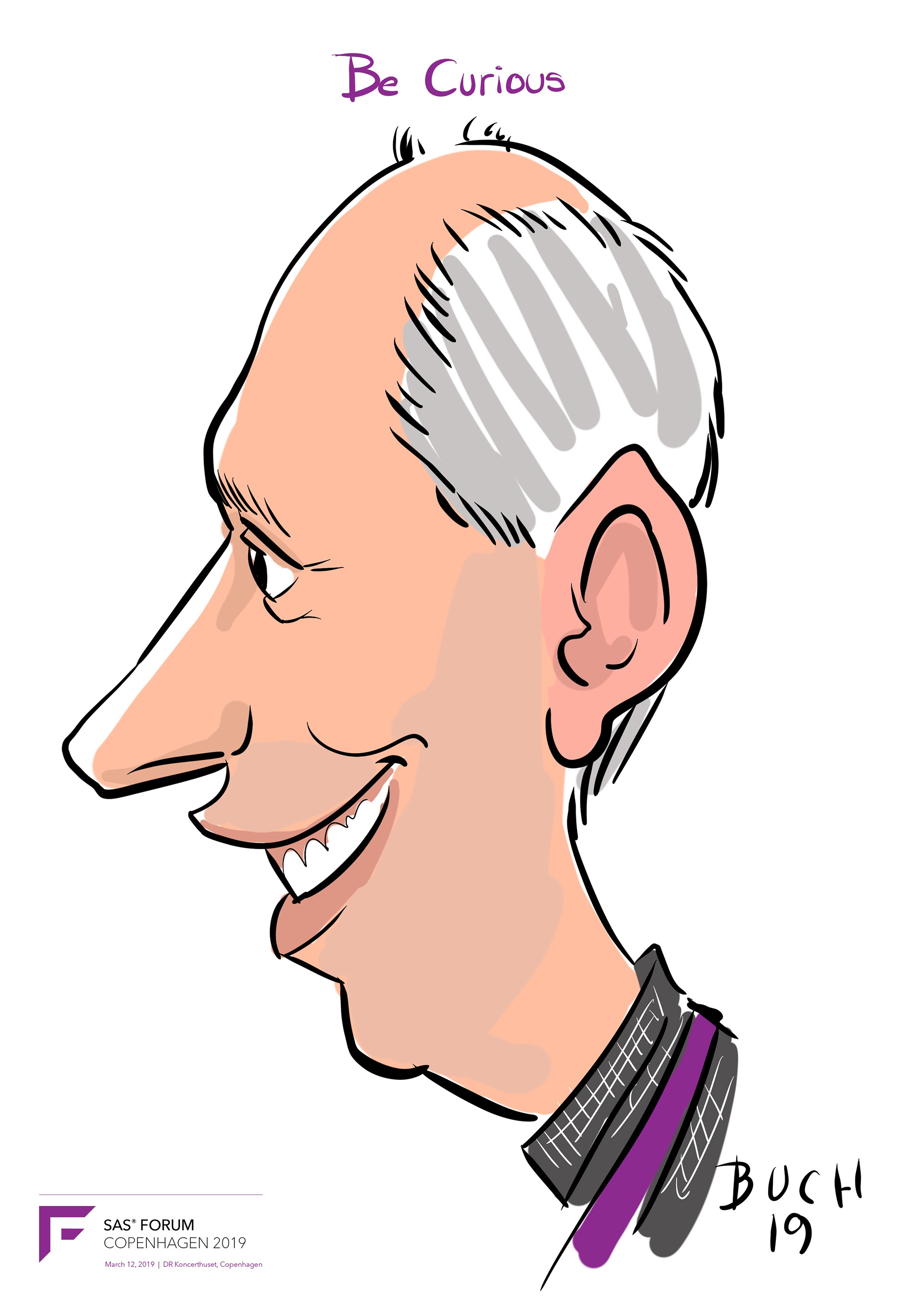 Live Karikatur på iPad til firma event.