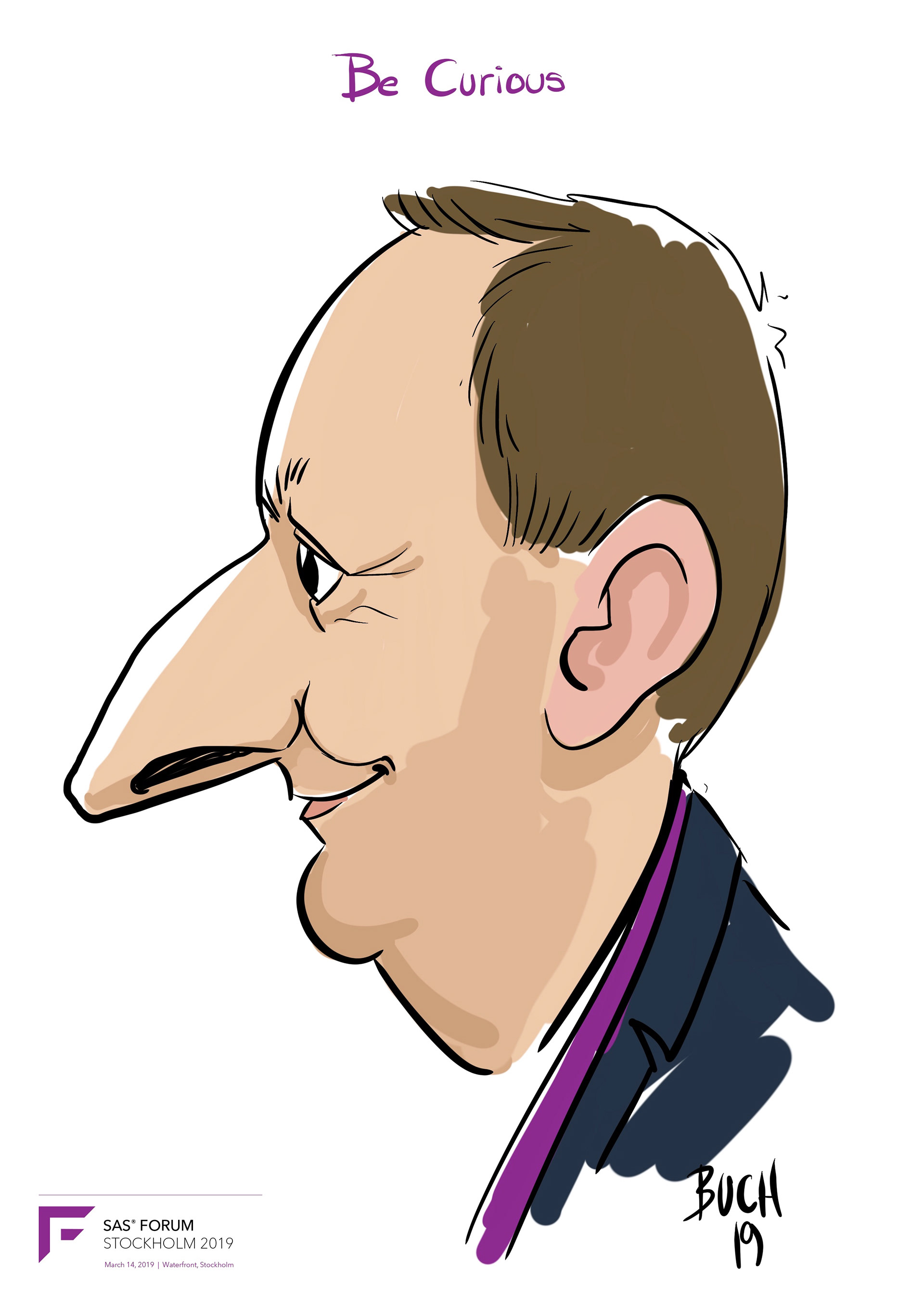 Karikaturtegner til firmaevent