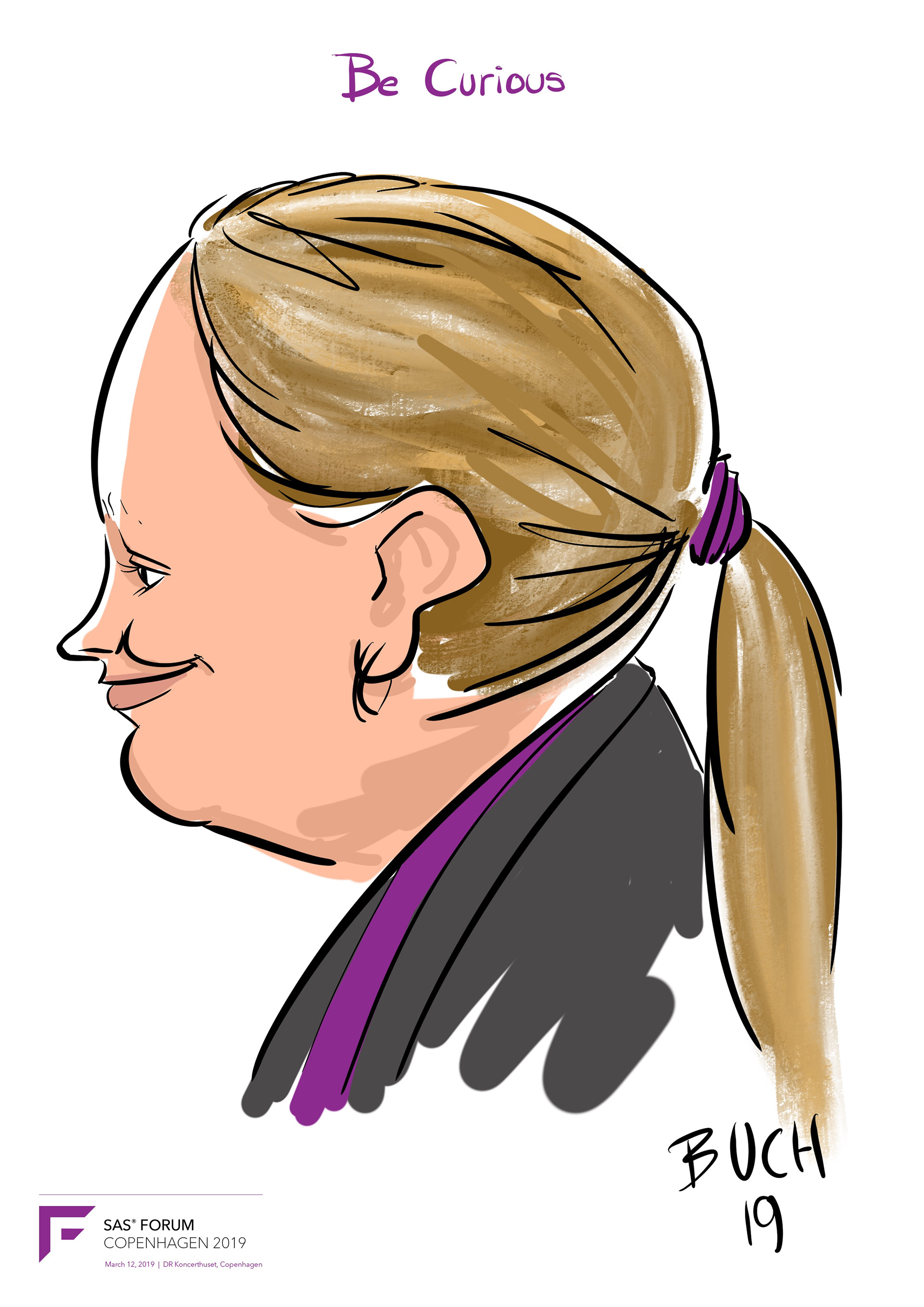 Live Karikatur på iPad til firma event.
