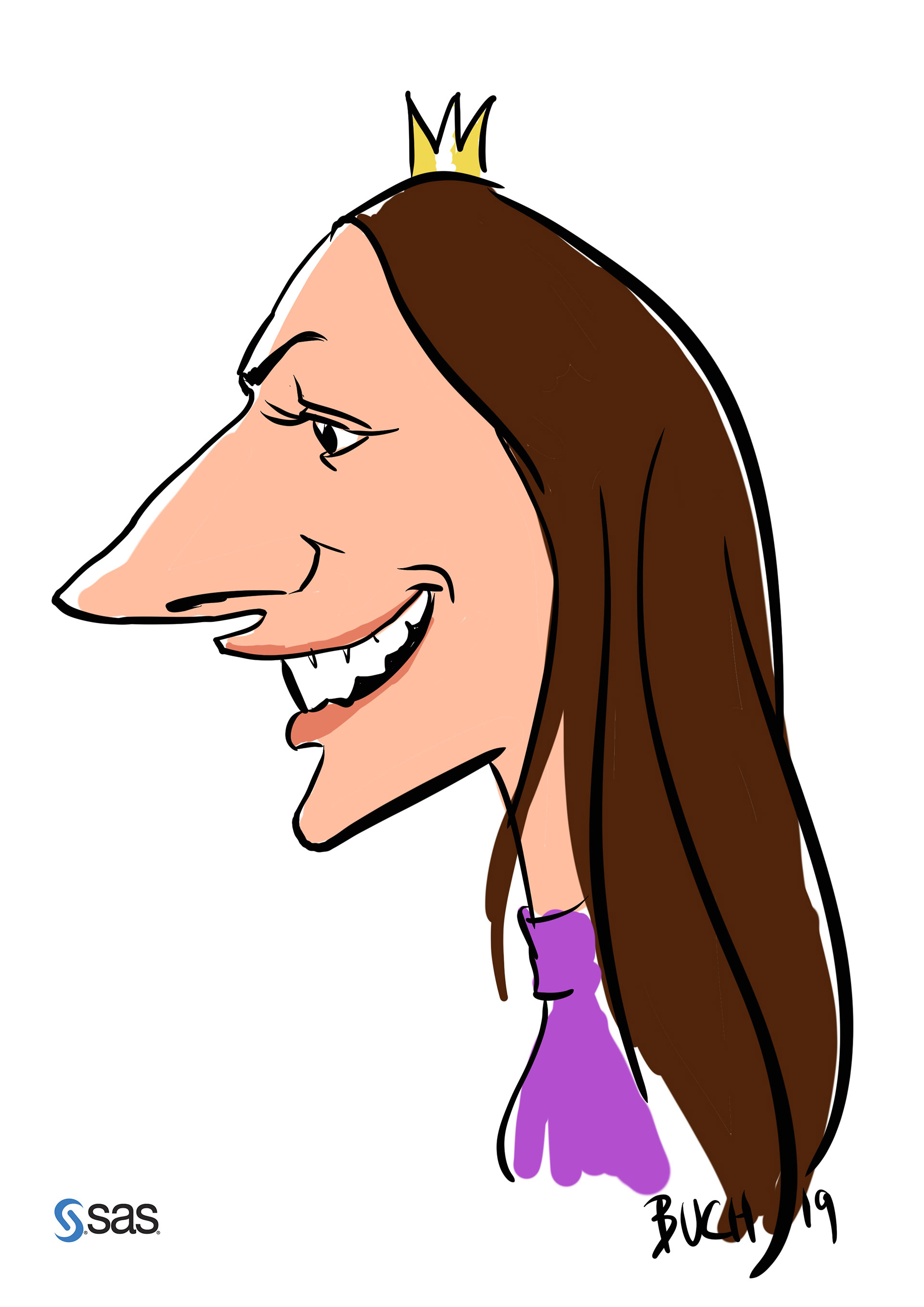 Live Karikatur på iPad til firma event.