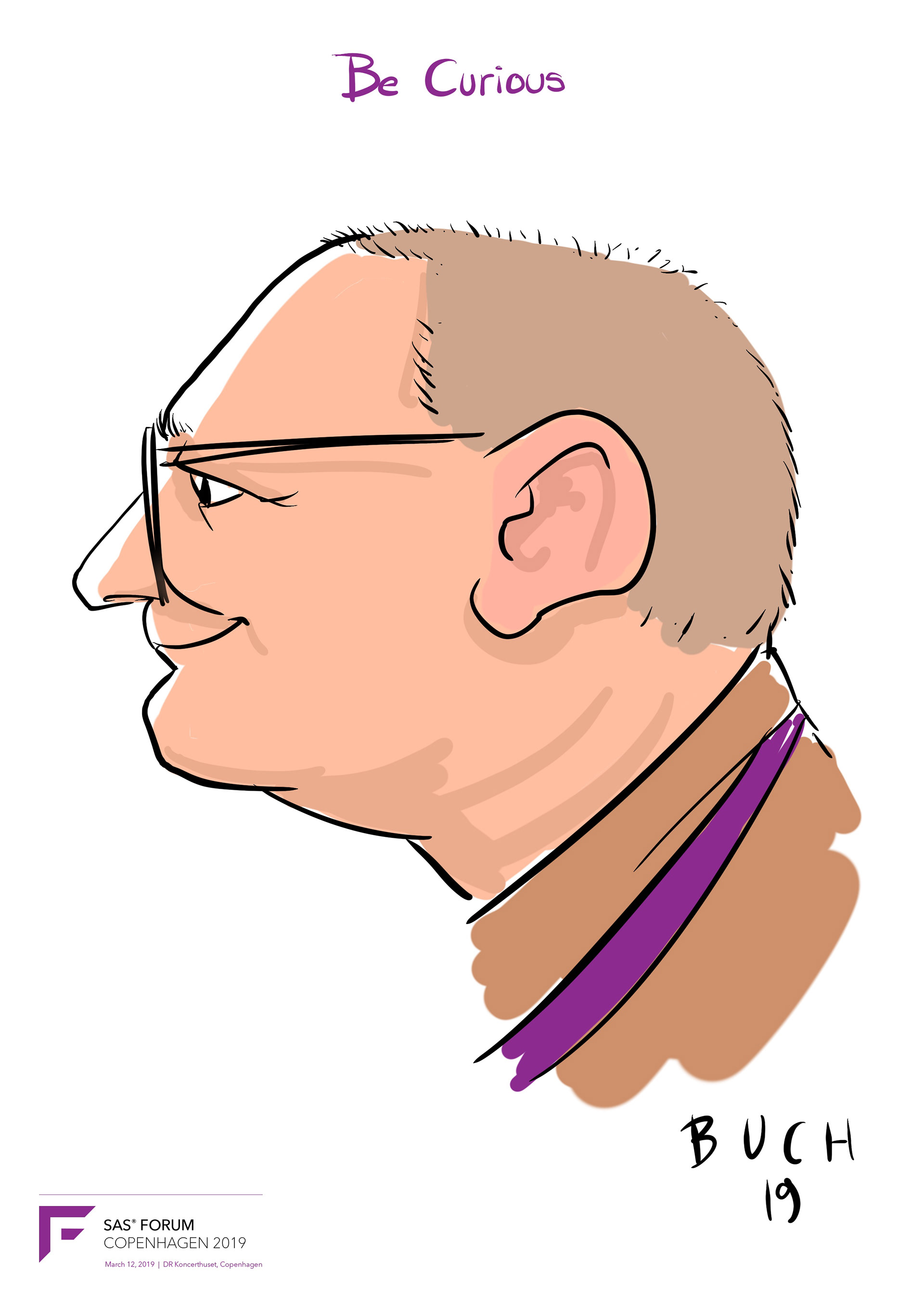 Live Karikatur på iPad til firma event.