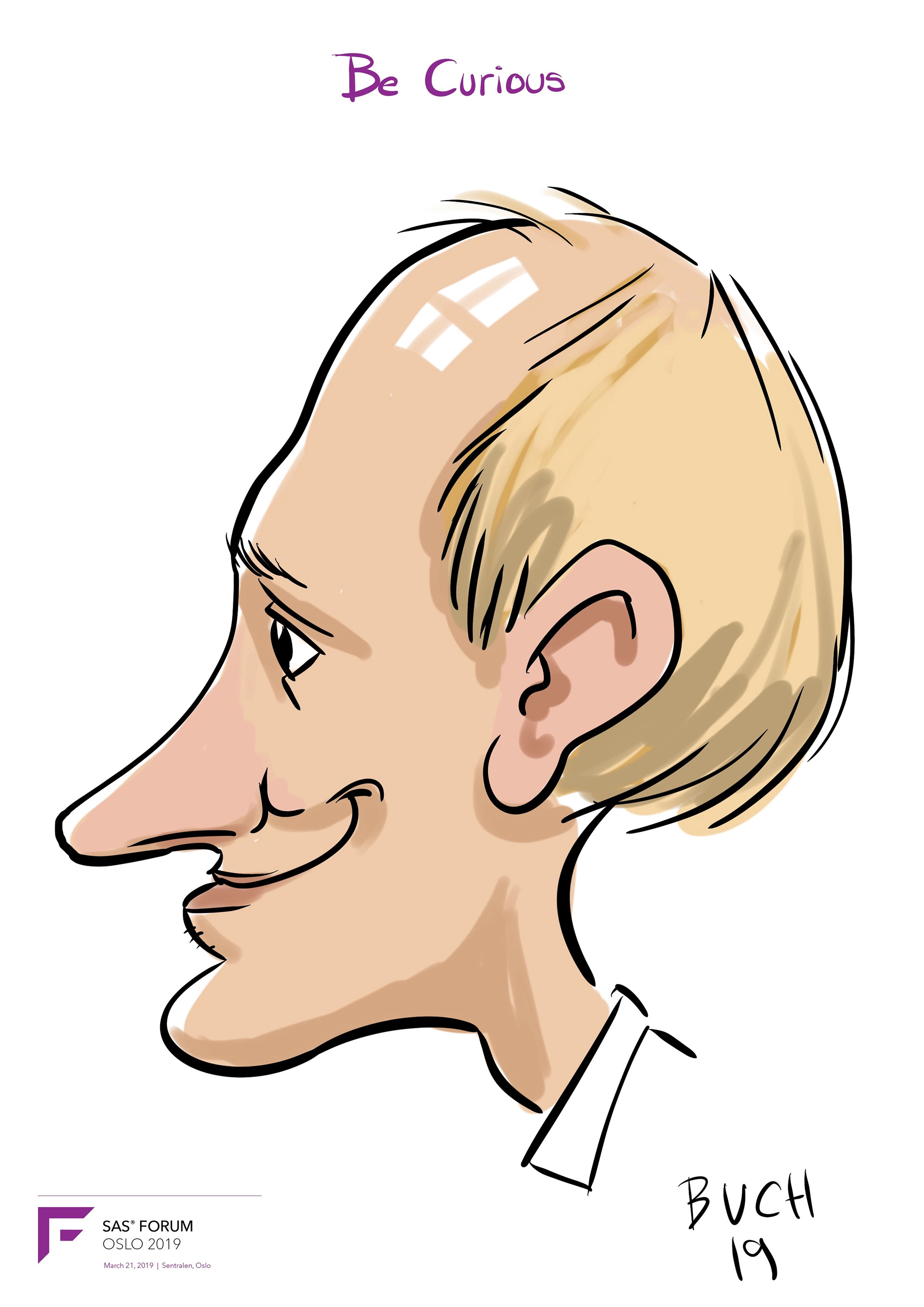 Live Karikatur på iPad til firma event.