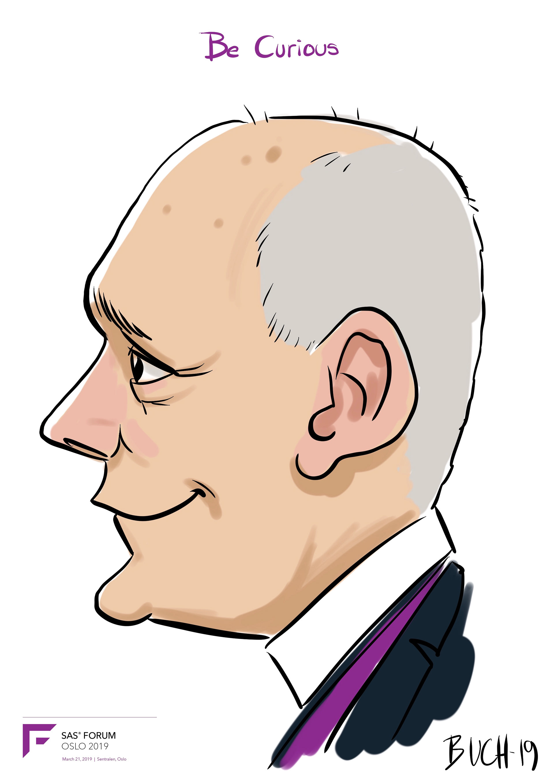Live Karikatur på iPad til firma event.