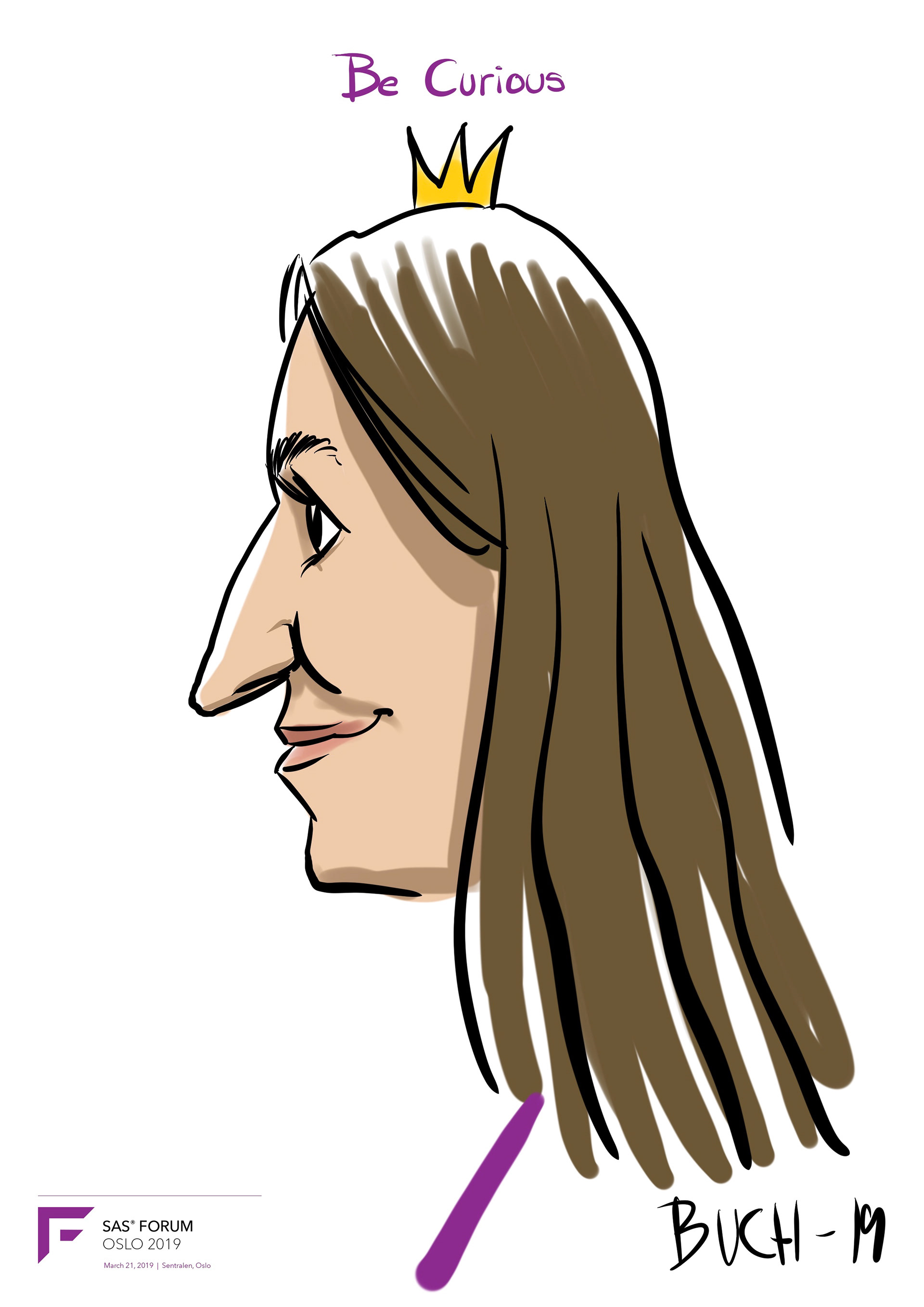 Live Karikatur på iPad til firma event.