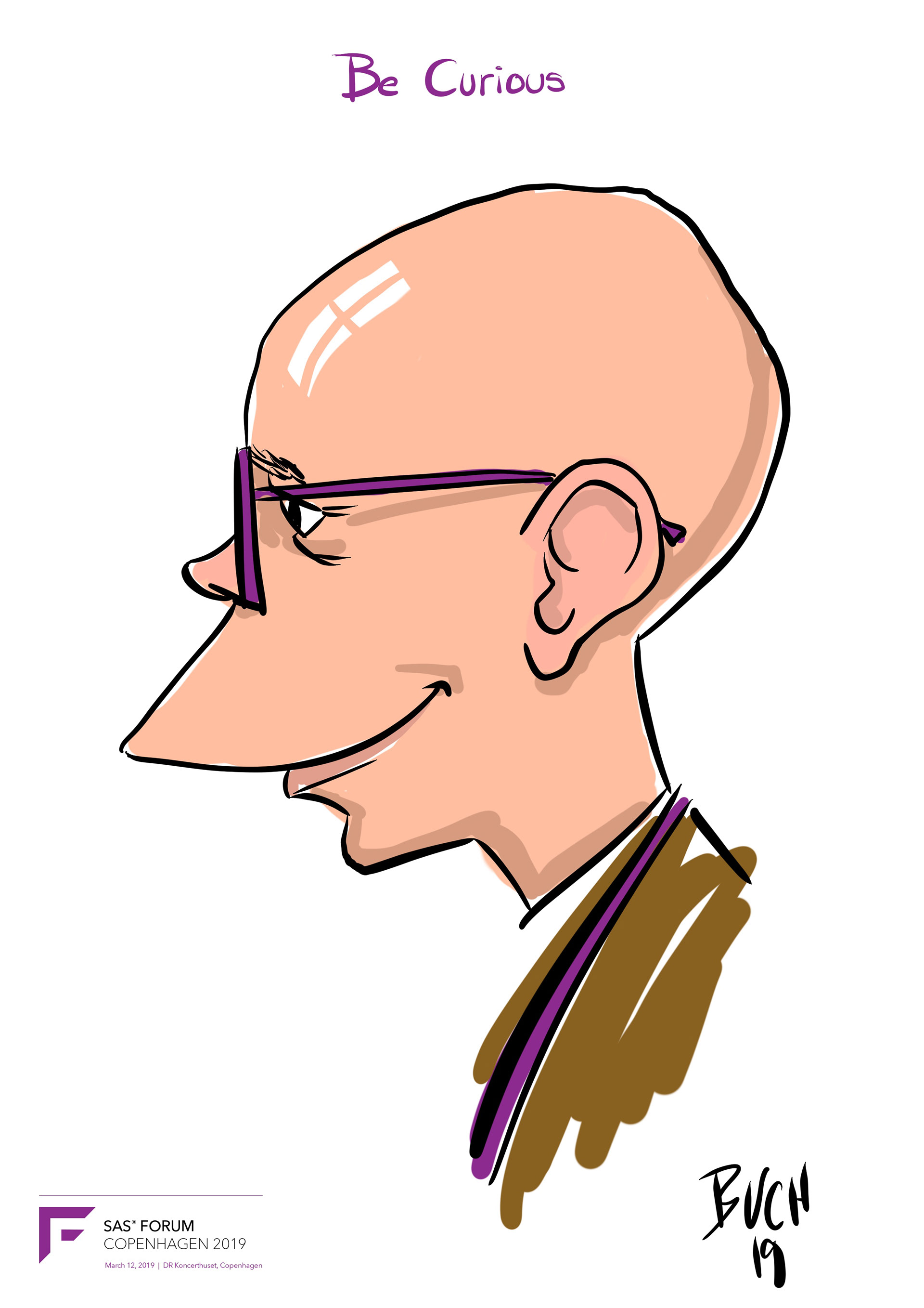 Live Karikatur på iPad til firma event.