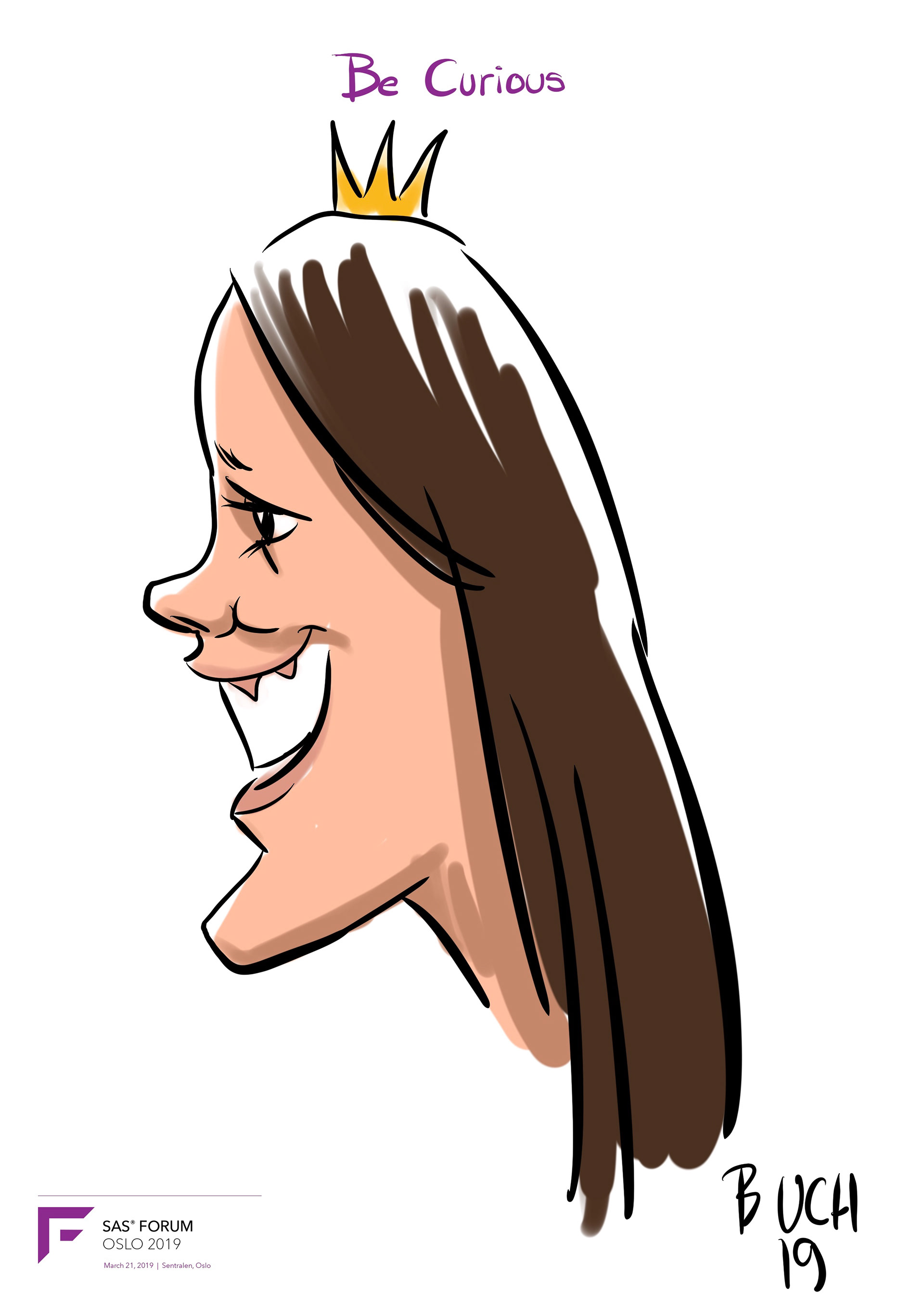 Live Karikatur på iPad til firma event.