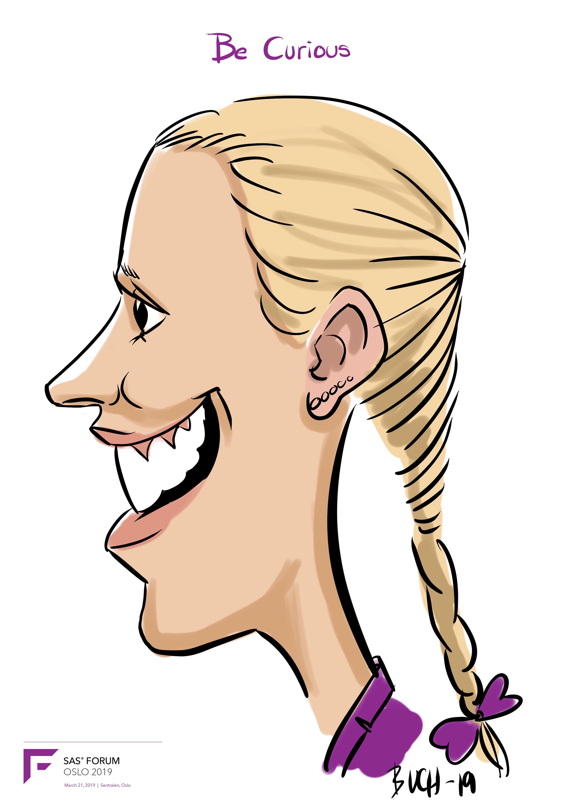 Live Karikatur på iPad til firma event.