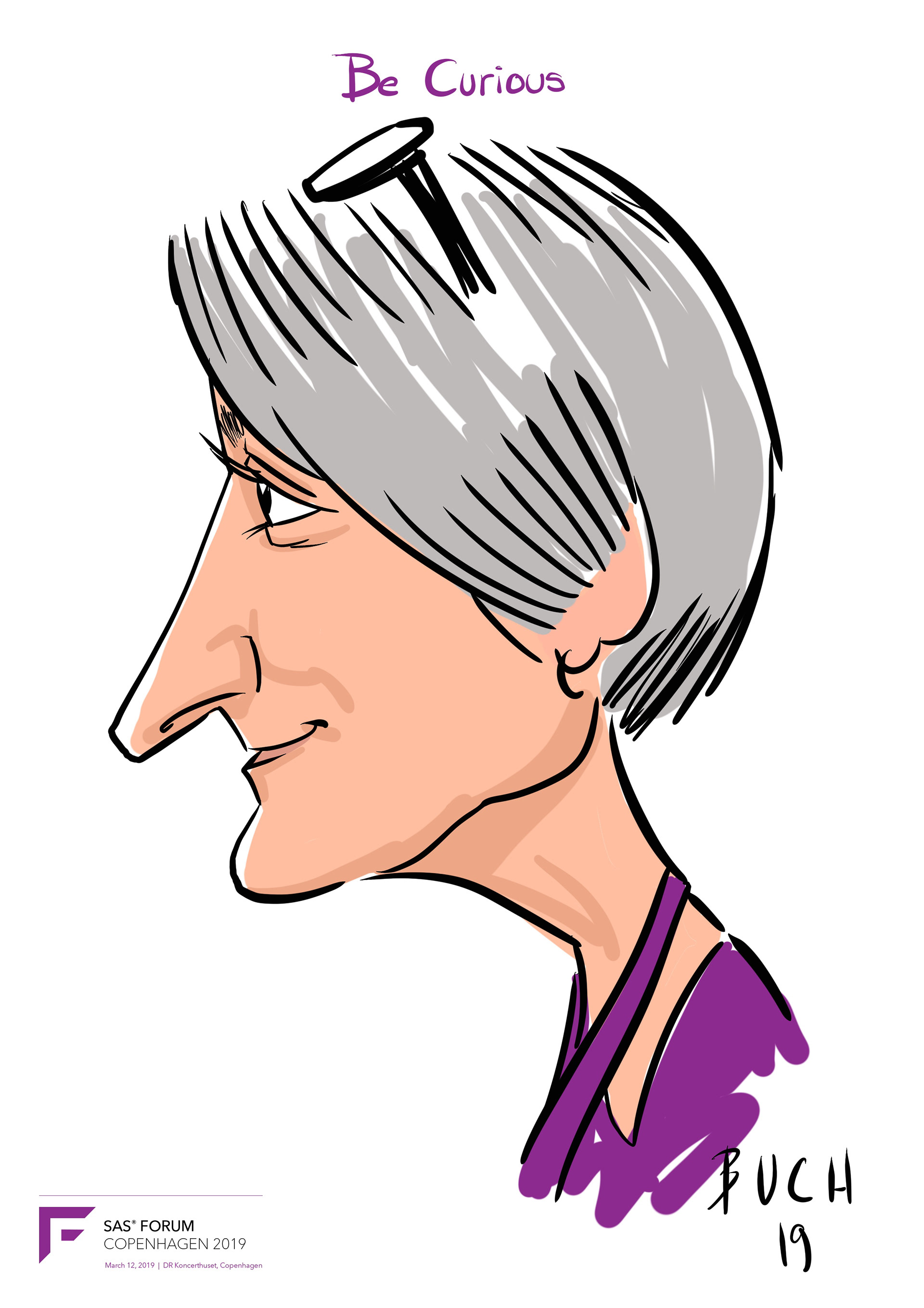 Live Karikatur på iPad til firma event.