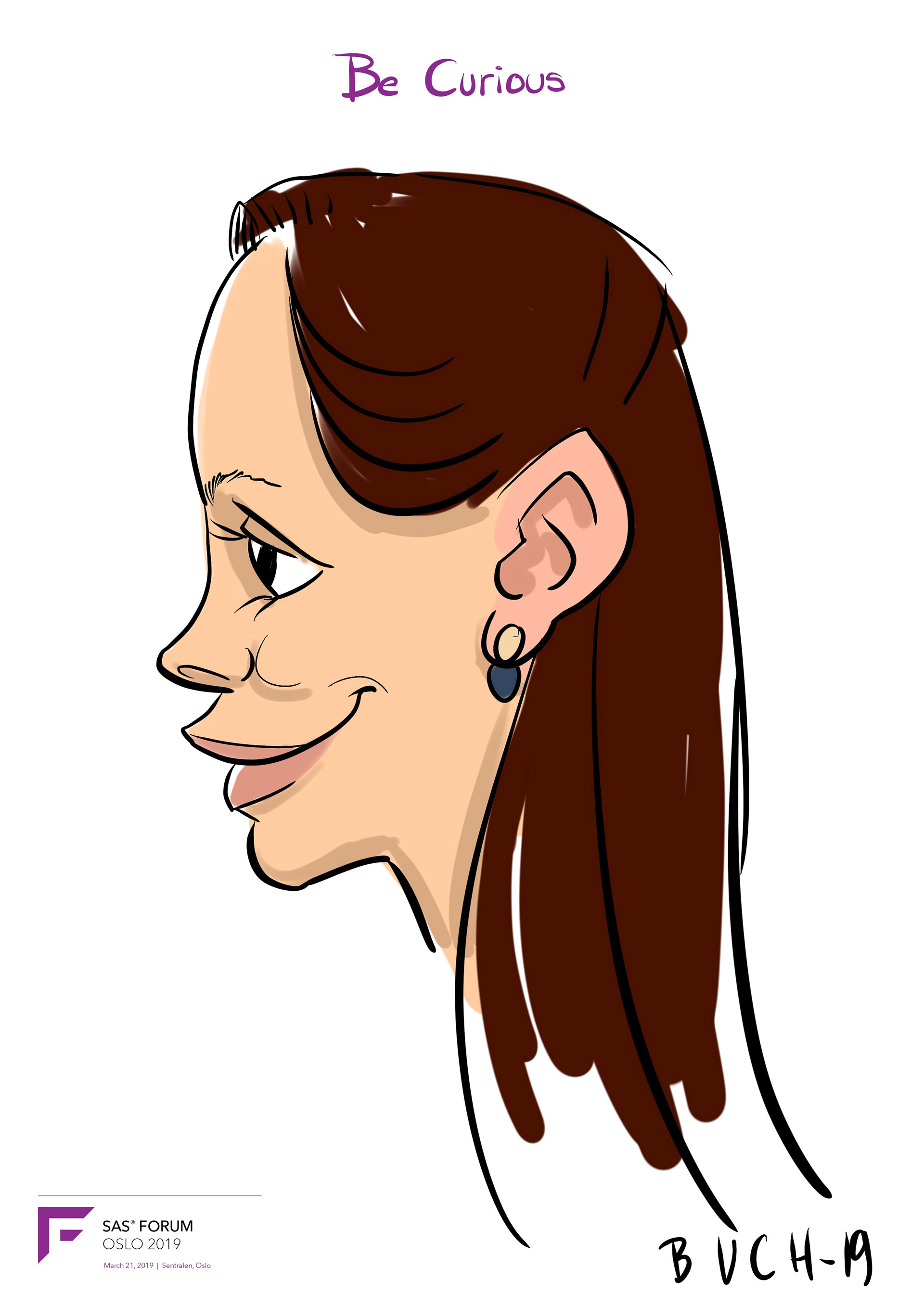 Live Karikatur på iPad til firma event.