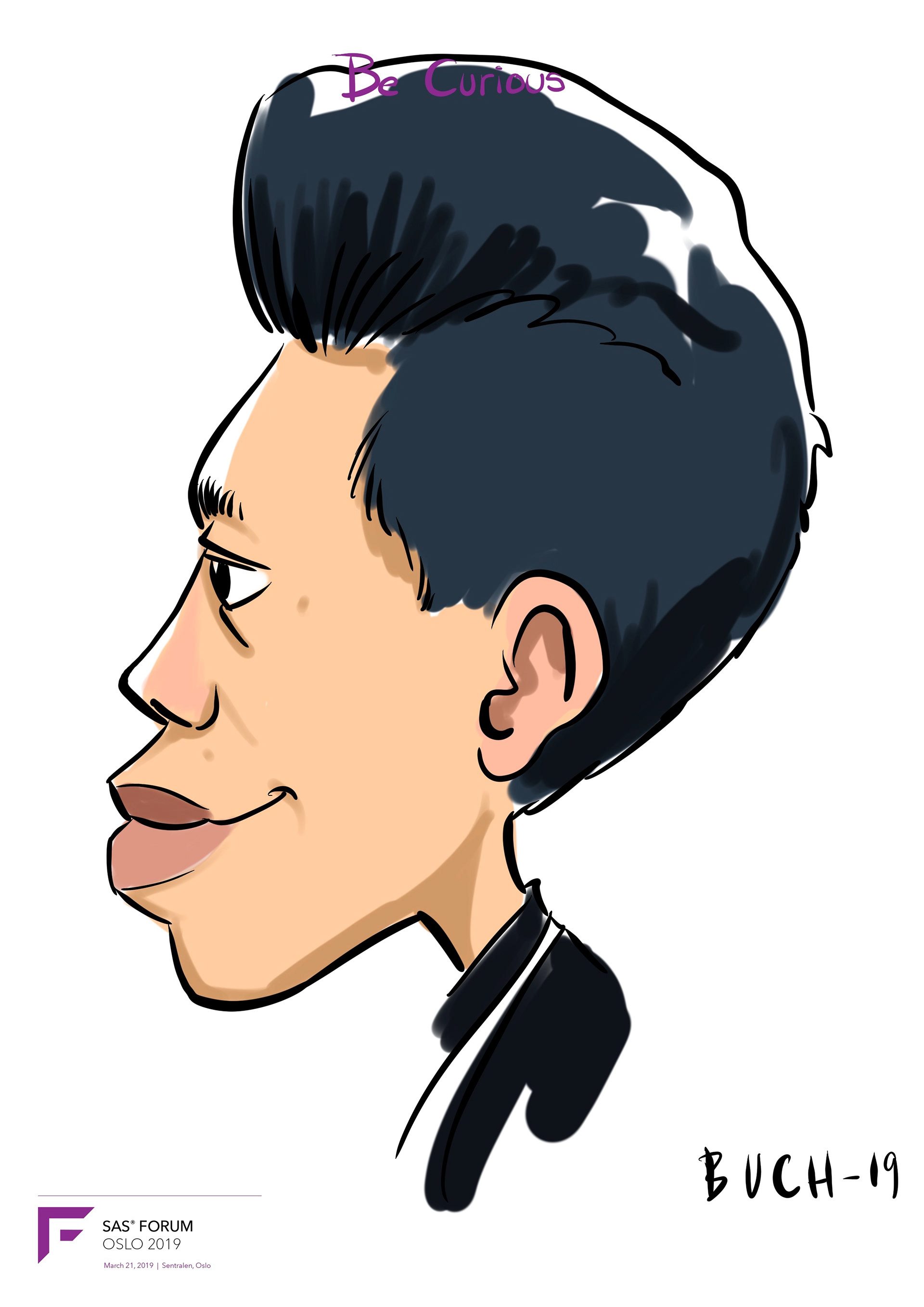 Live Karikatur på iPad til firma event.