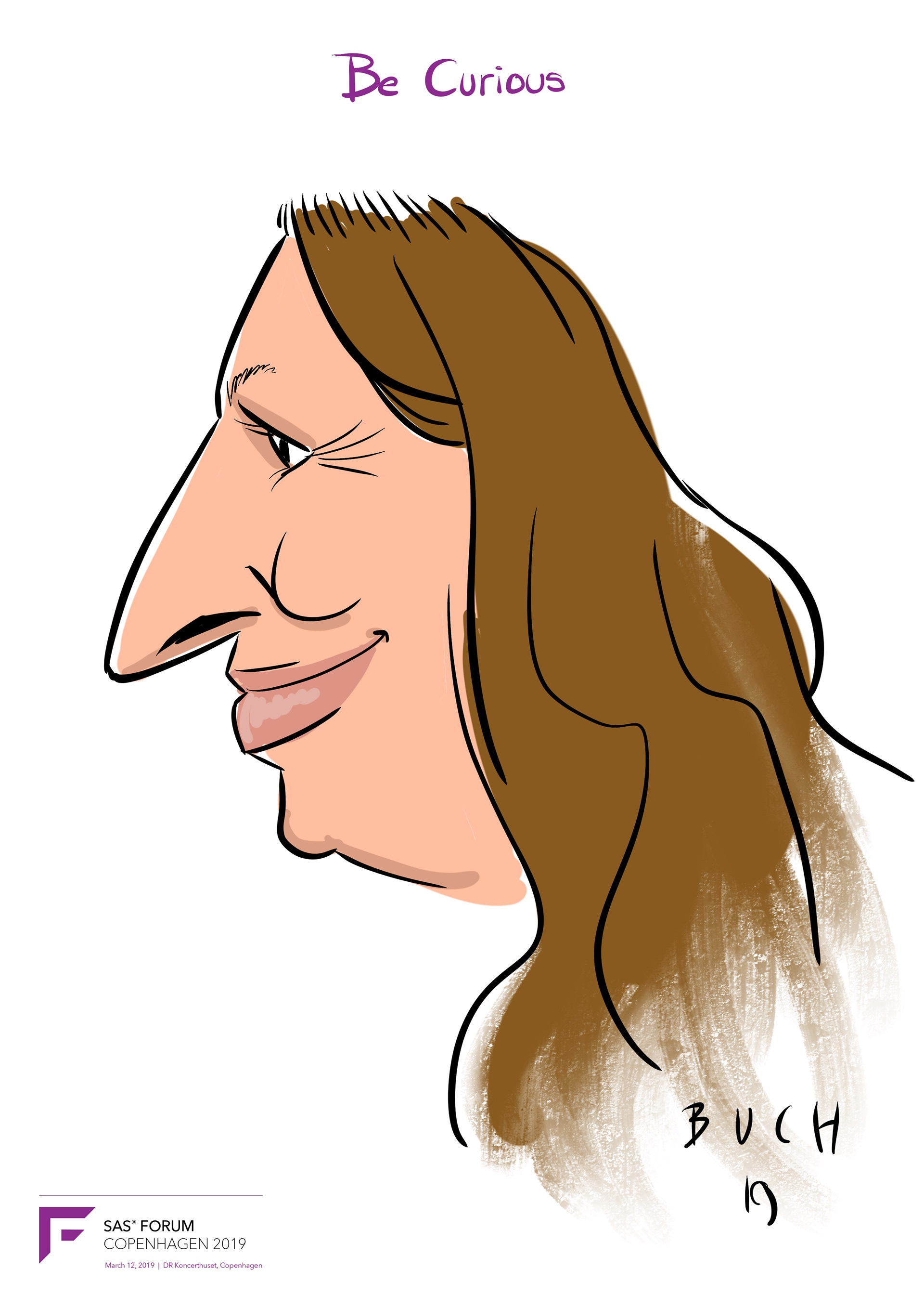 Live Karikatur på iPad til firma event.