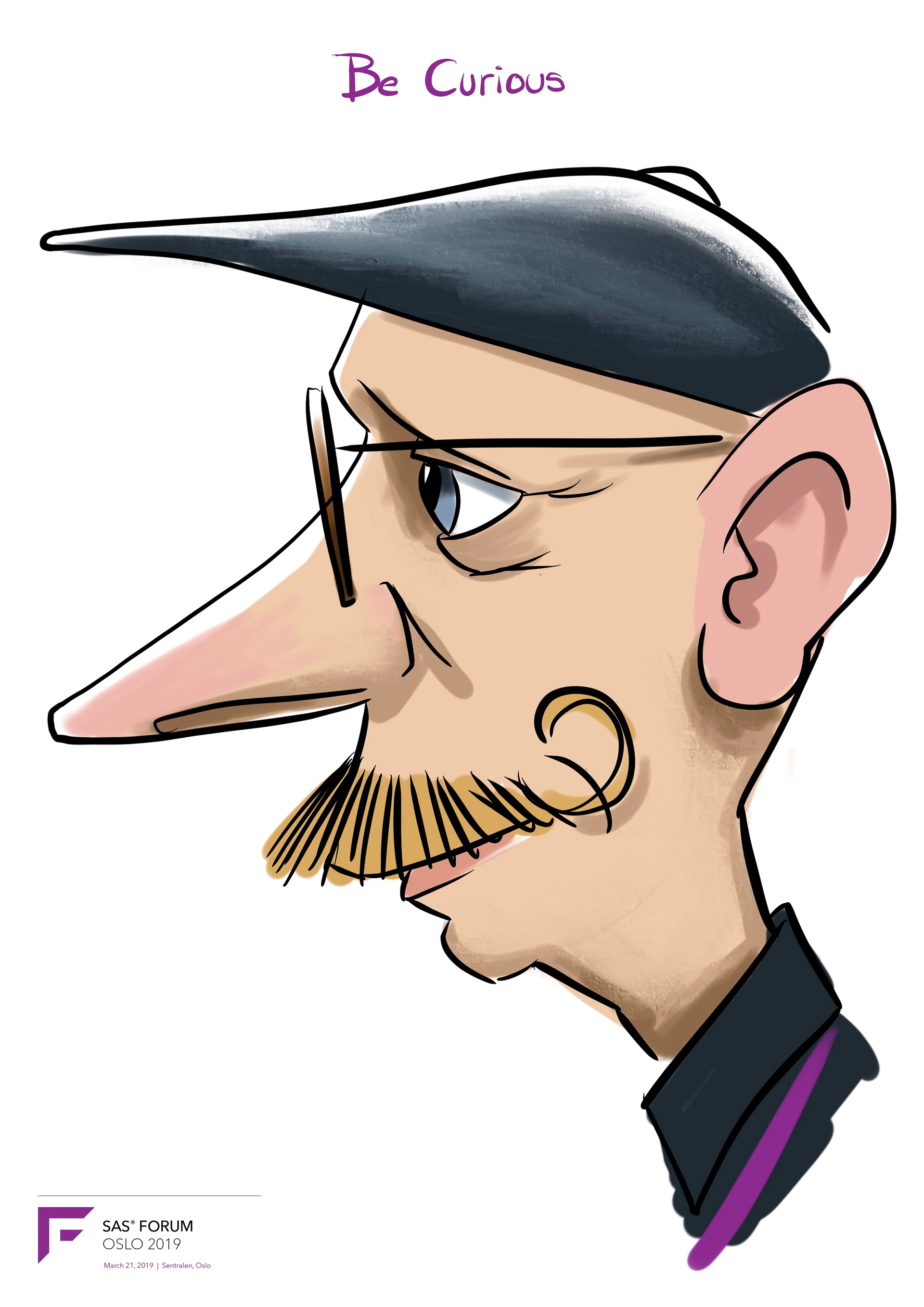 Live Karikatur på iPad til firma event.