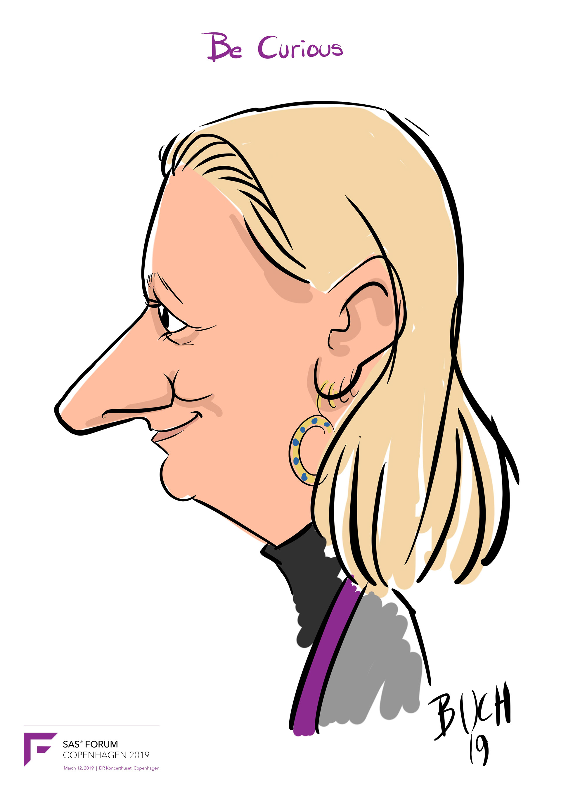 Live Karikatur på iPad til firma event.
