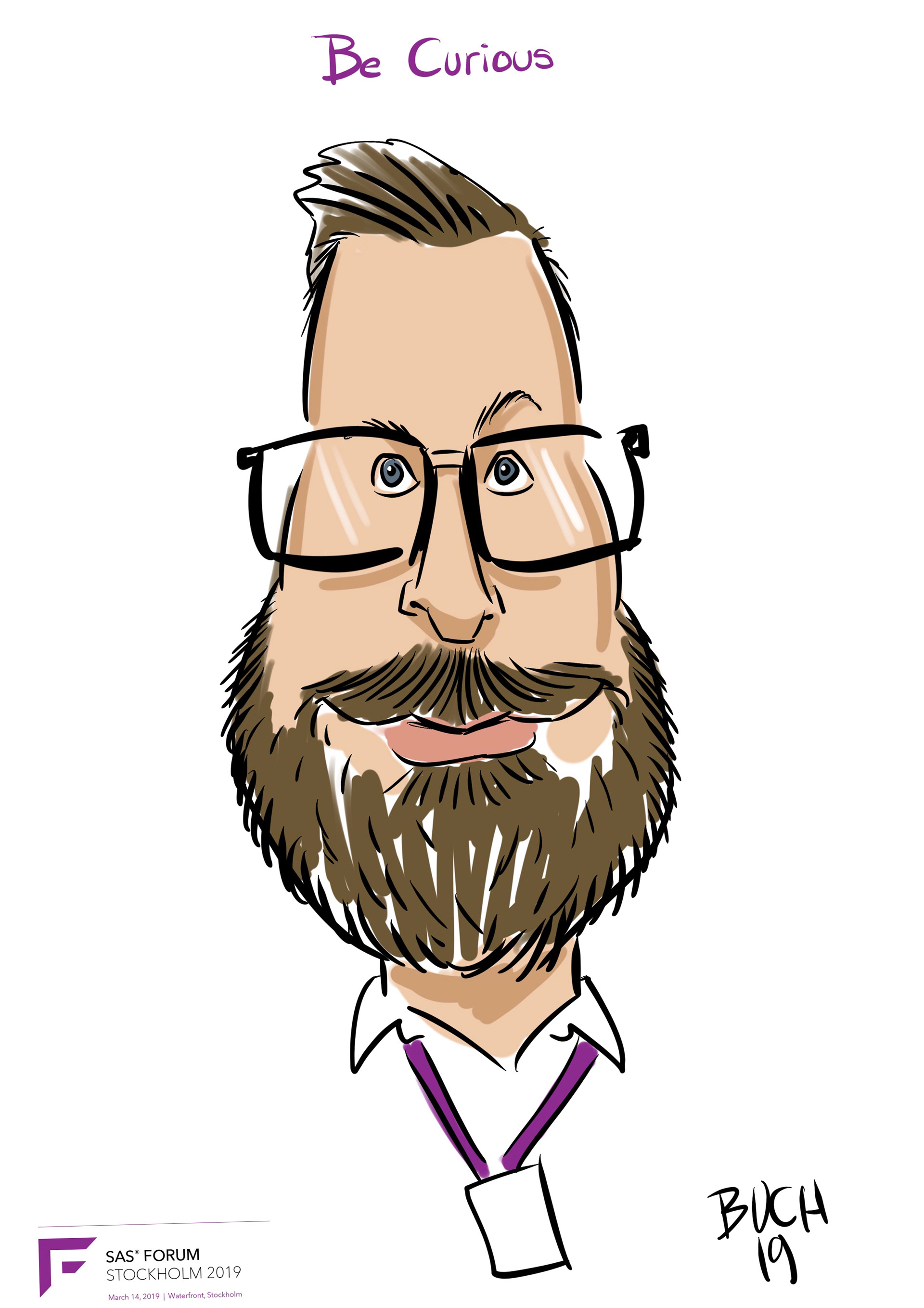 Karikaturtegner til firmaevent