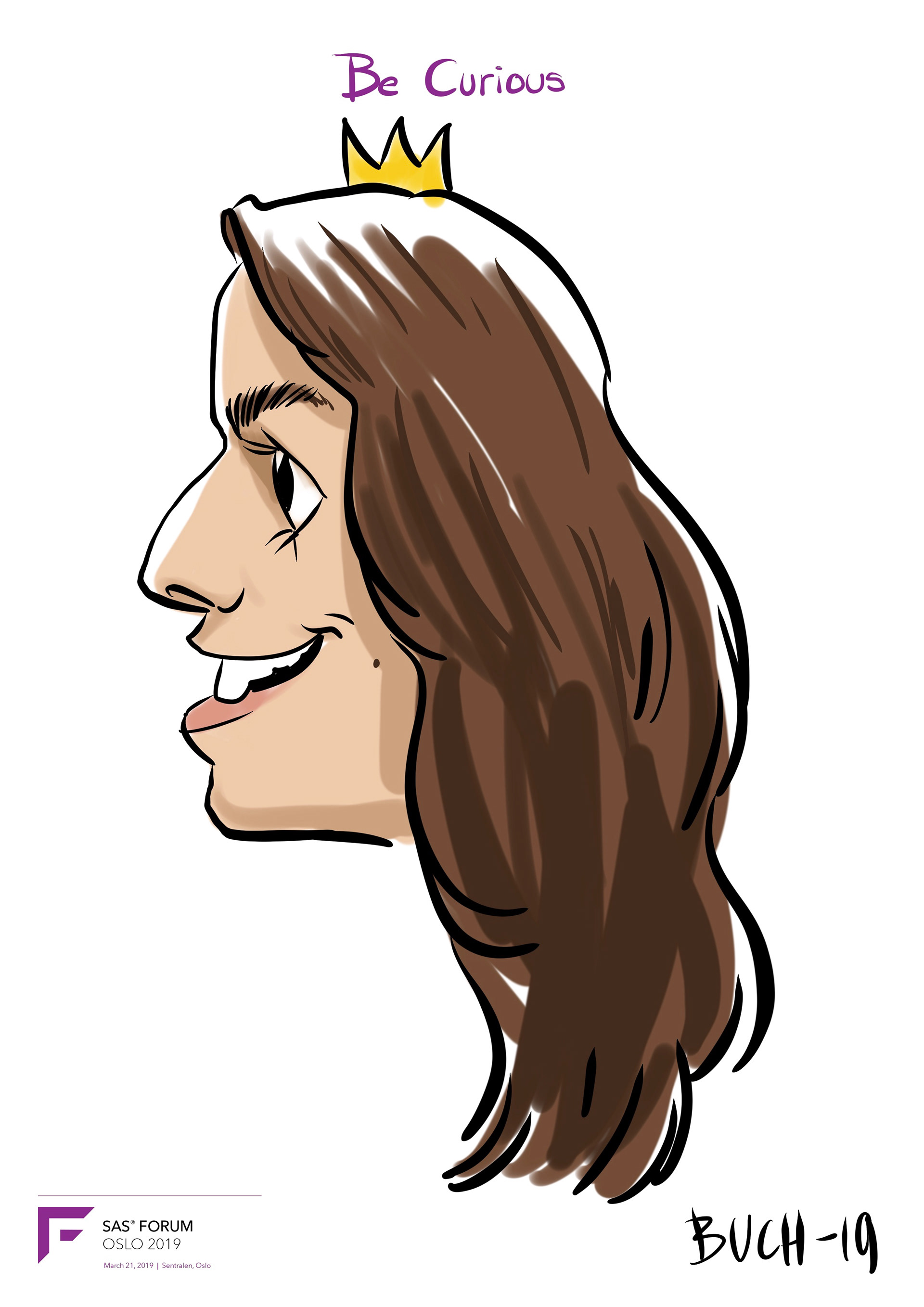 Live Karikatur på iPad til firma event.