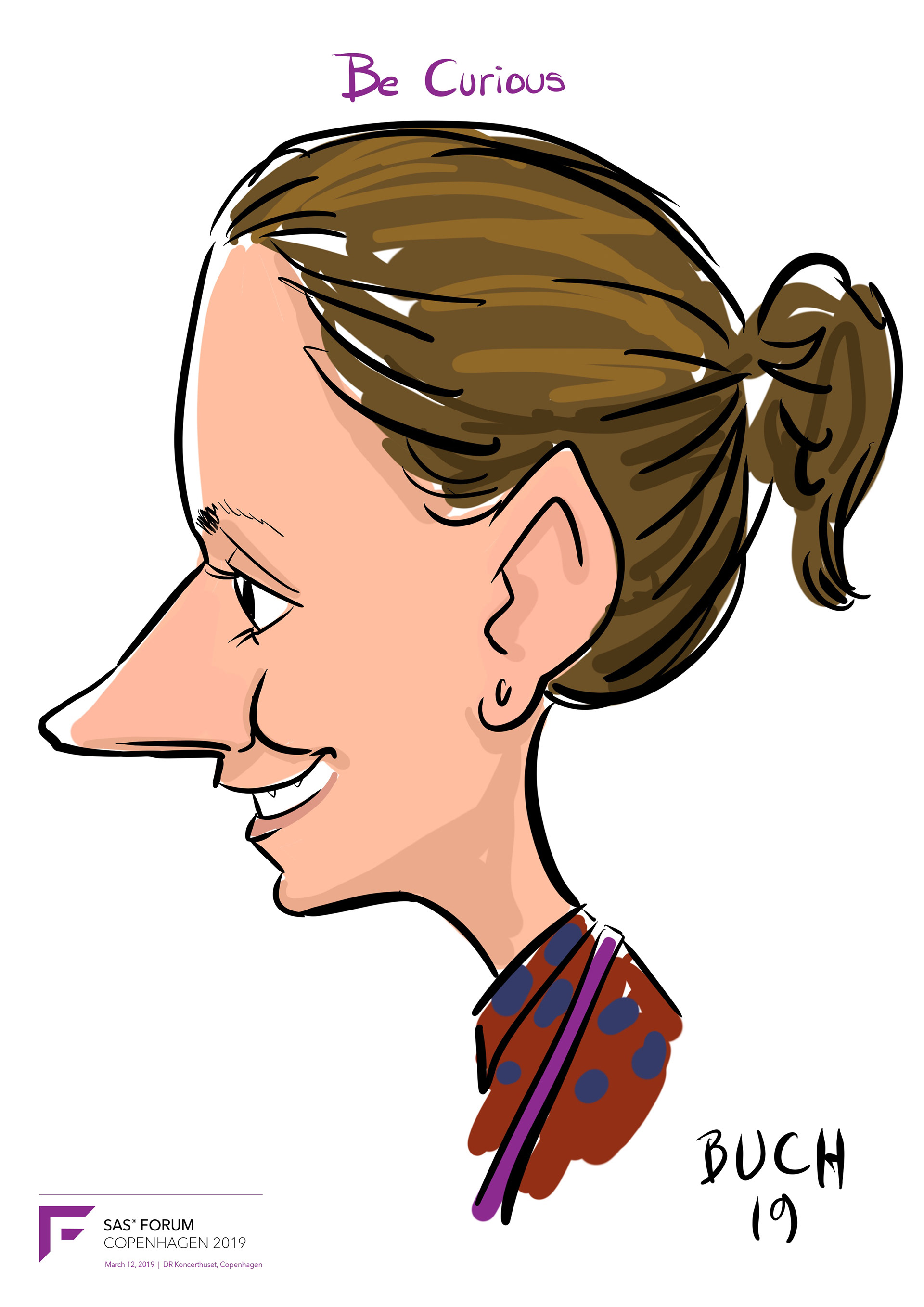 Live Karikatur på iPad til firma event.