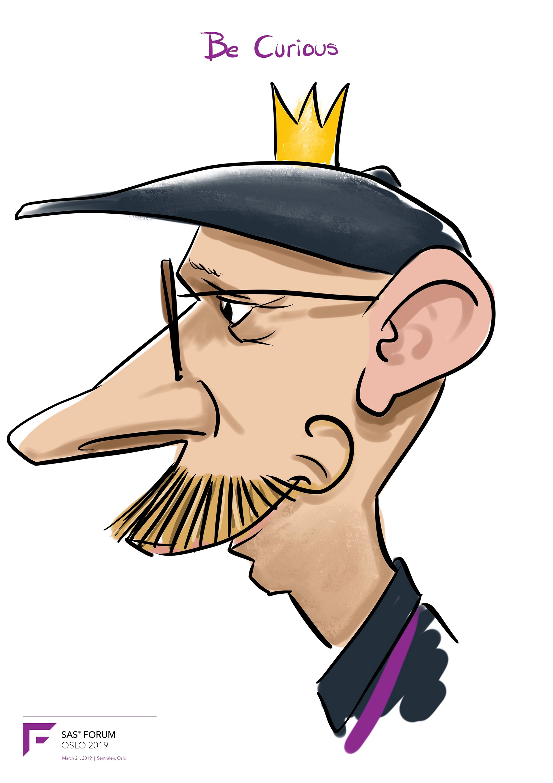 Live Karikatur på iPad til firma event.