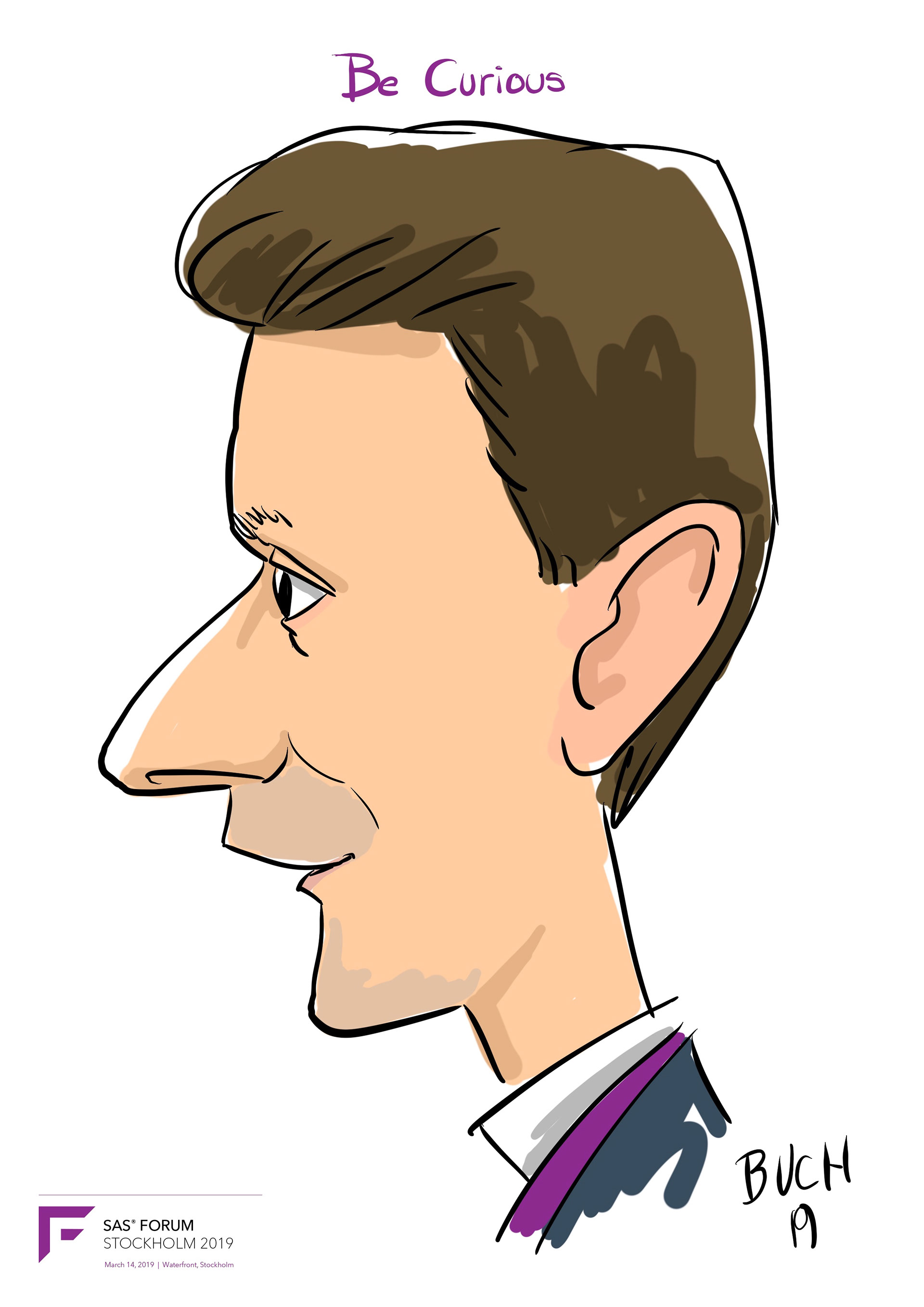 Karikaturtegner til firmaevent