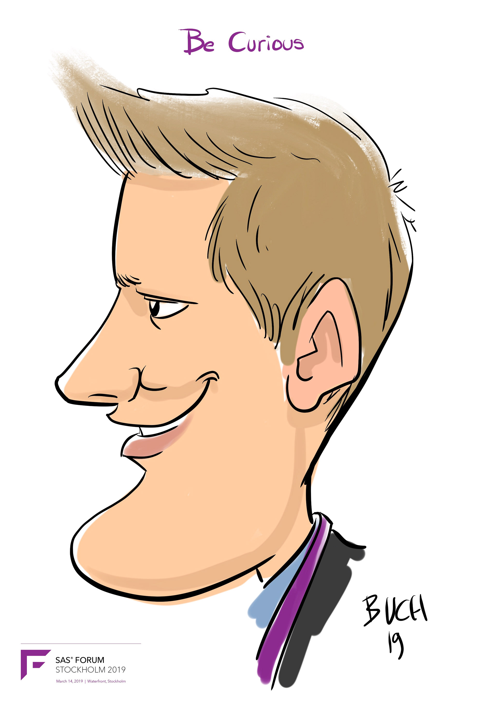 Karikaturtegner til firmaevent