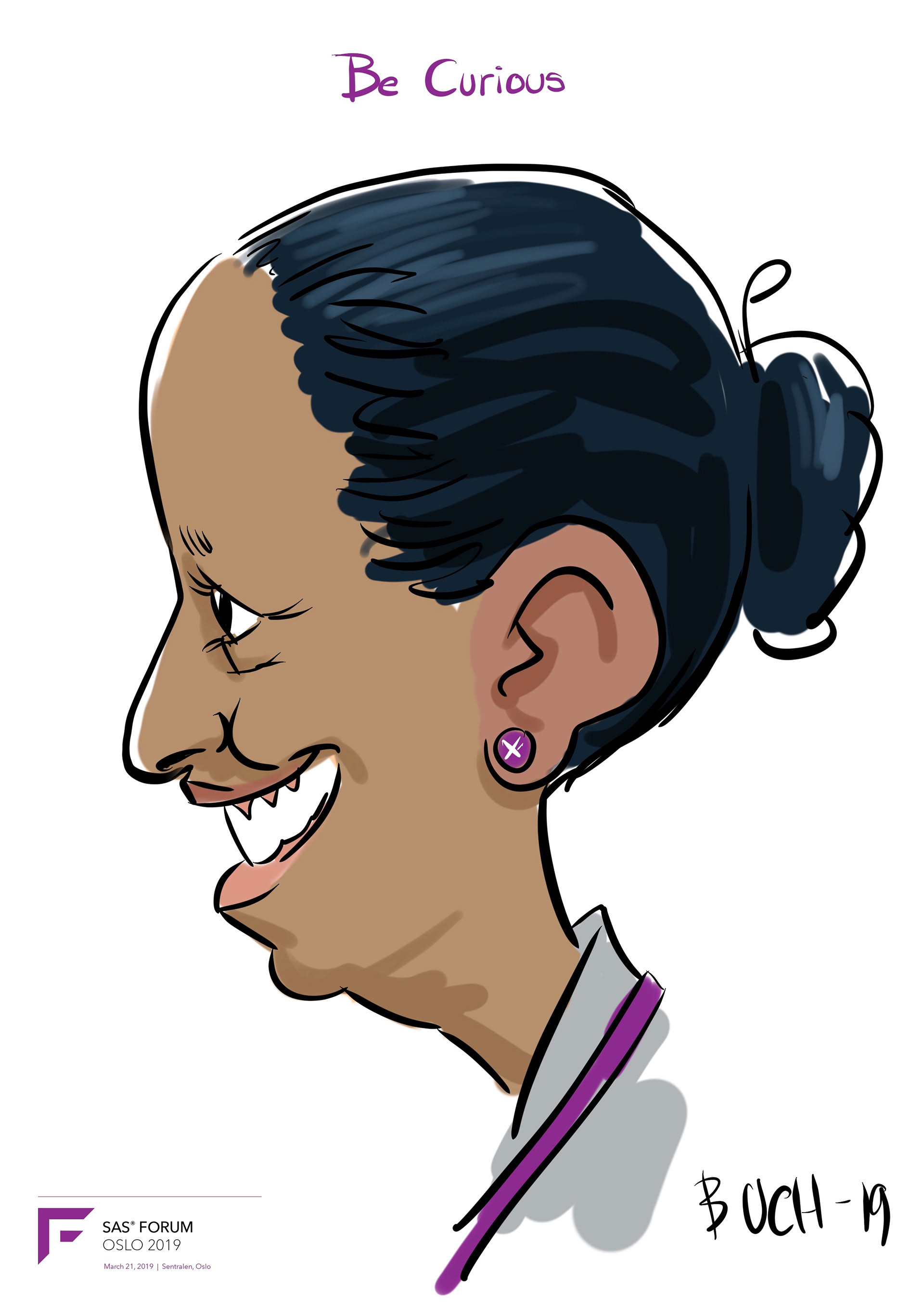 Live Karikatur på iPad til firma event.